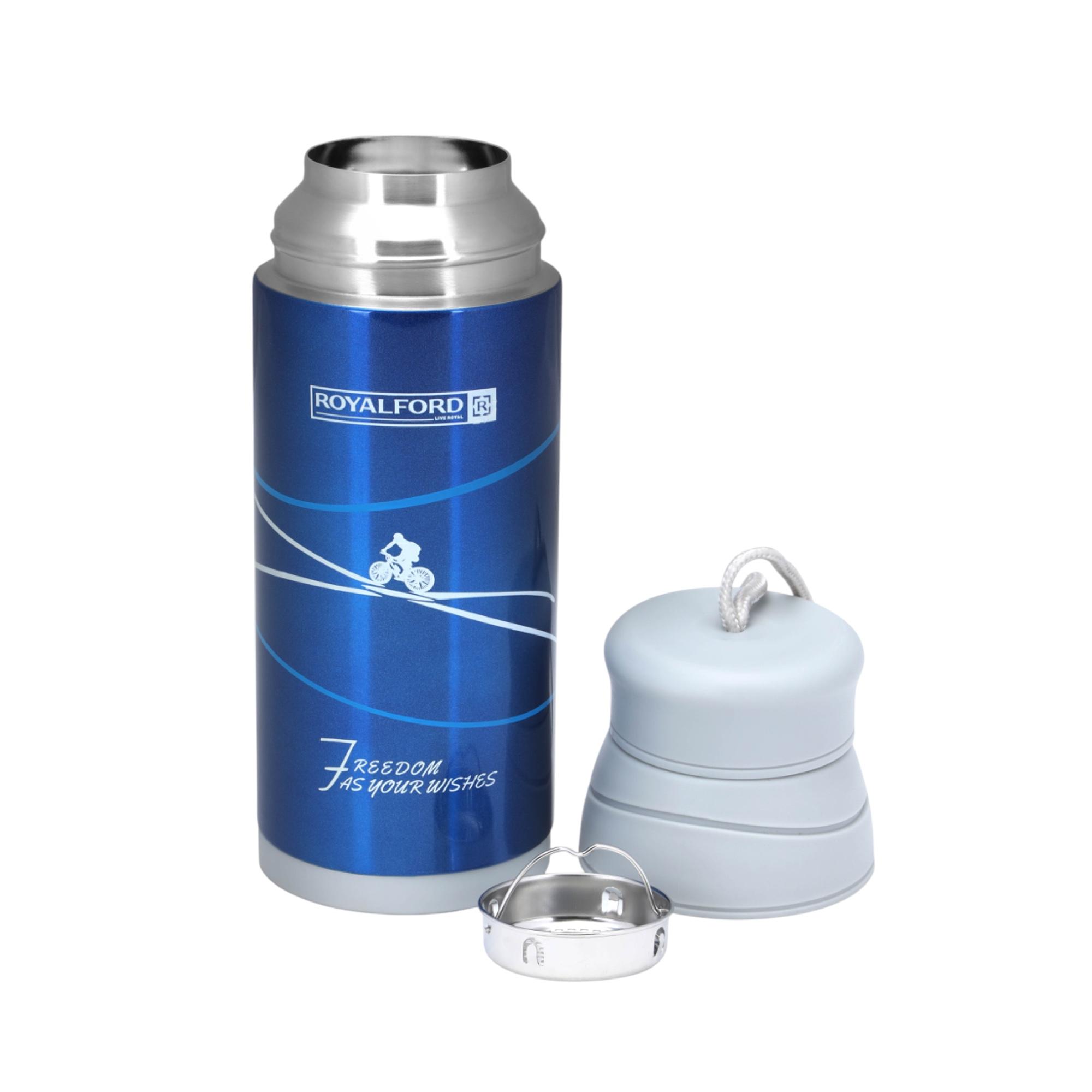 Stainless Steel Vacuum Bottle with Strap - 320 ml-school-waterbottles-image-4