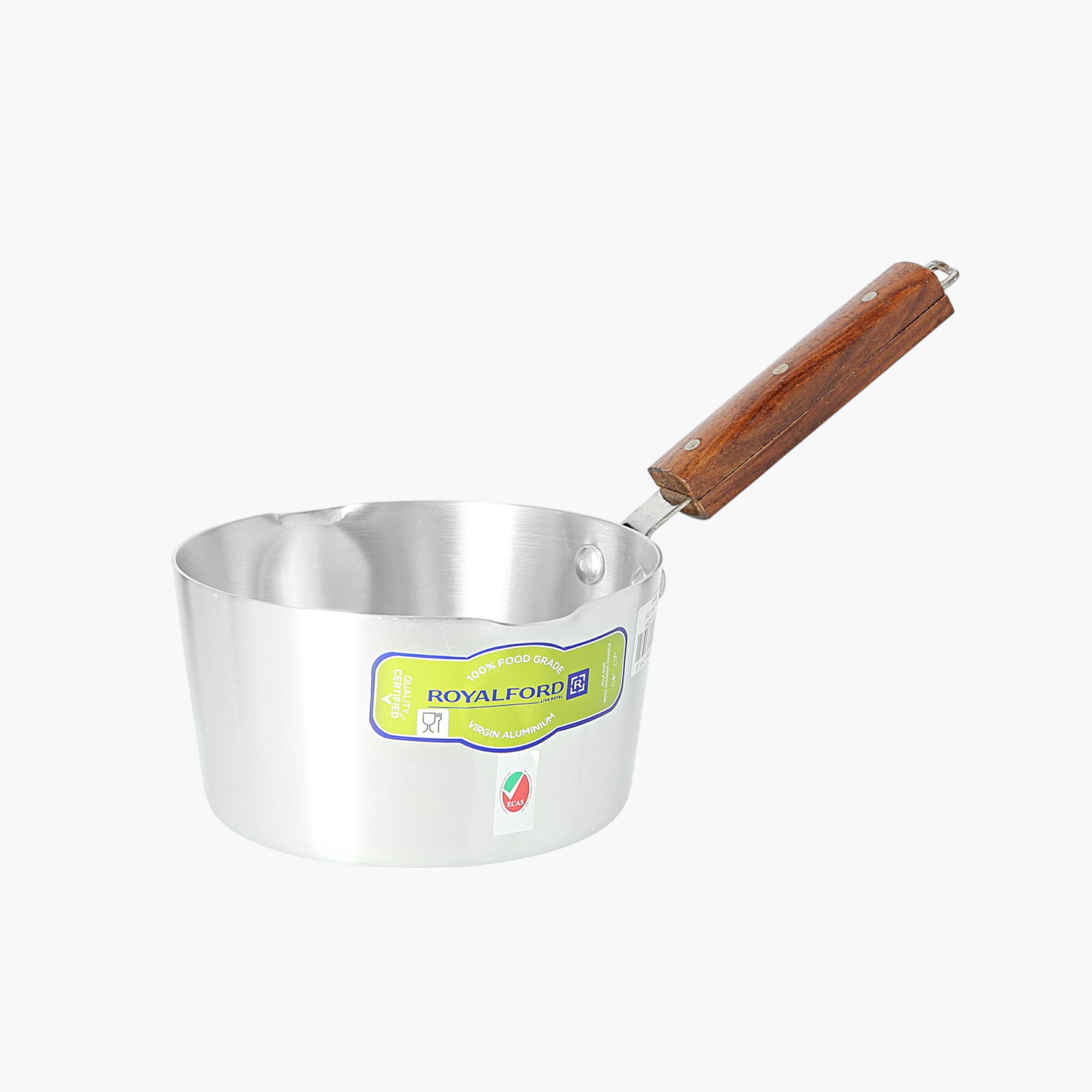 وعاء حليب ألومنيوم بمقبض خشب من رويال فورد-household-kitchen-cookware-potsandpans-image-4
