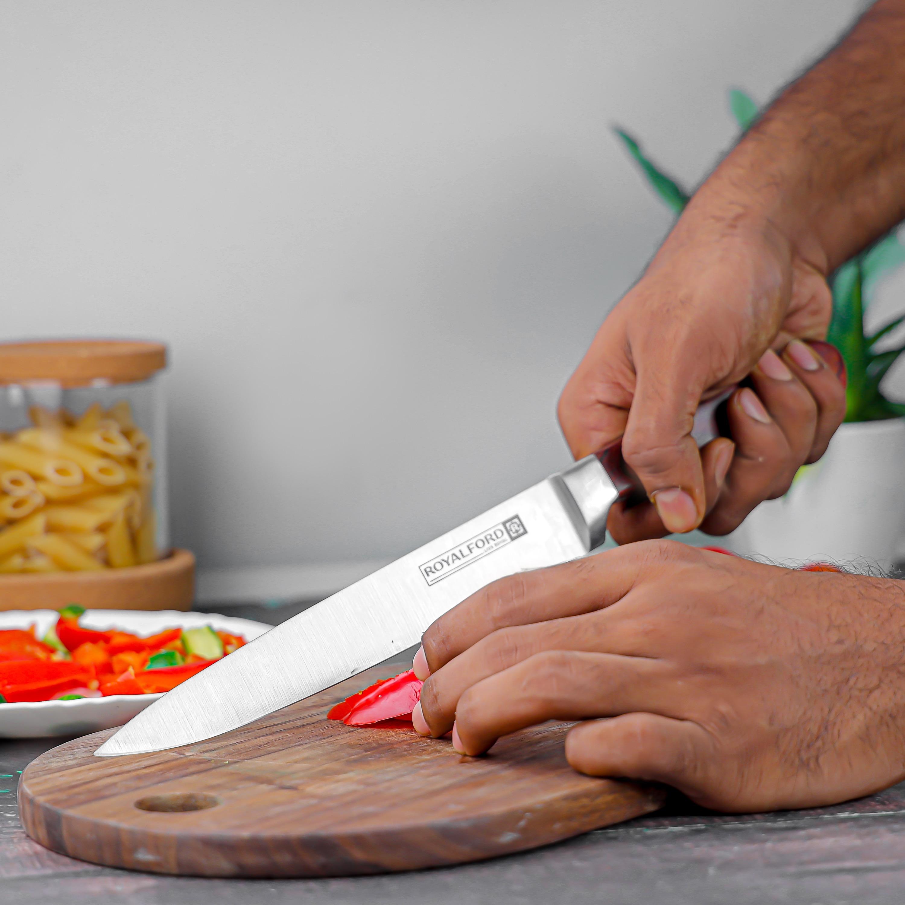Stainless Steel Blade Utility Knife - 8 inches-household-kitchen-kitchentoolsandutensils-knives-image-7