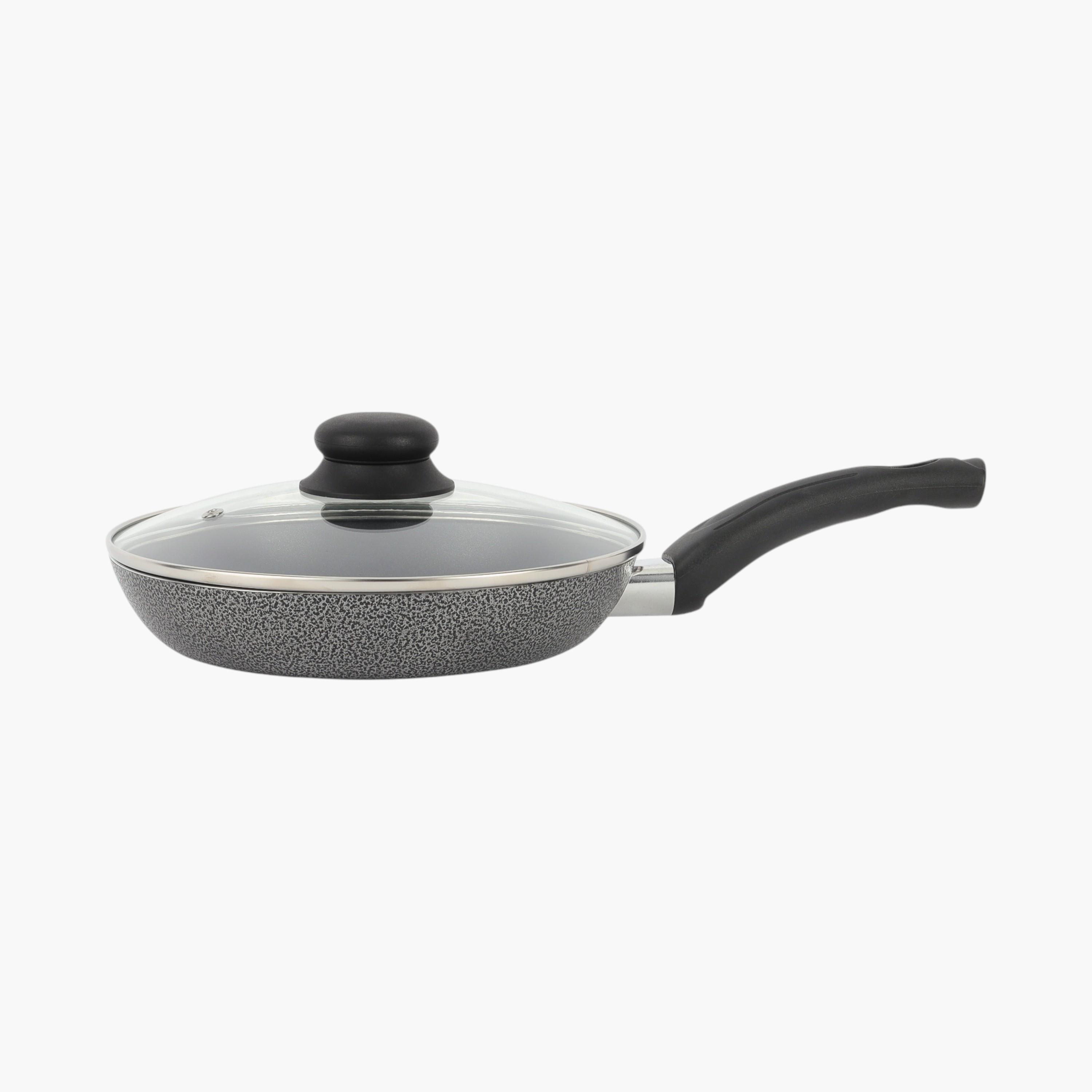 Non-Stick Aluminium Frying Pan with Lid - 22 cms-household-kitchen-cookware-potsandpans-image-4