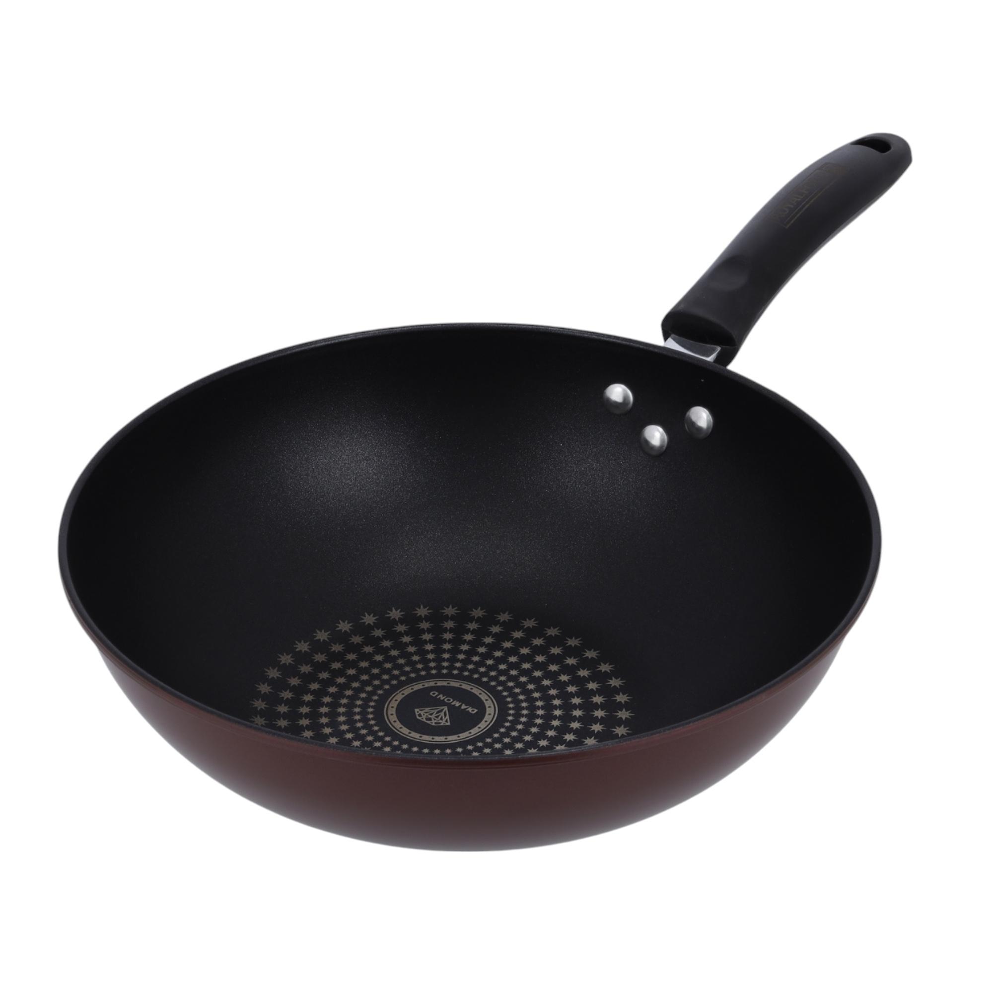مقلاة ووك بالكربون الصلب غير لاصقة من رويال فورد - 32 سم-household-kitchen-cookware-potsandpans-image-1