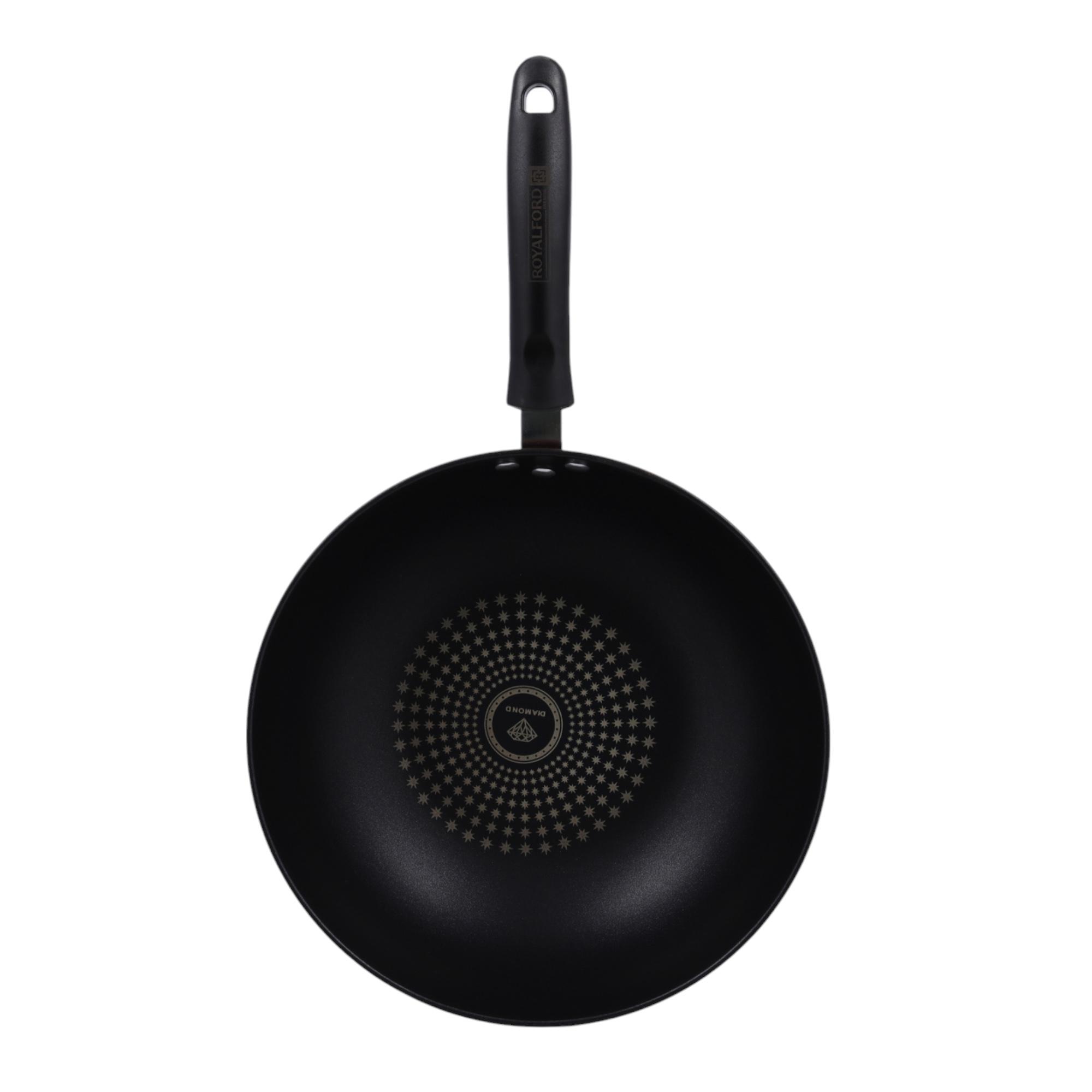 مقلاة ووك بالكربون الصلب غير لاصقة من رويال فورد - 32 سم-household-kitchen-cookware-potsandpans-image-3