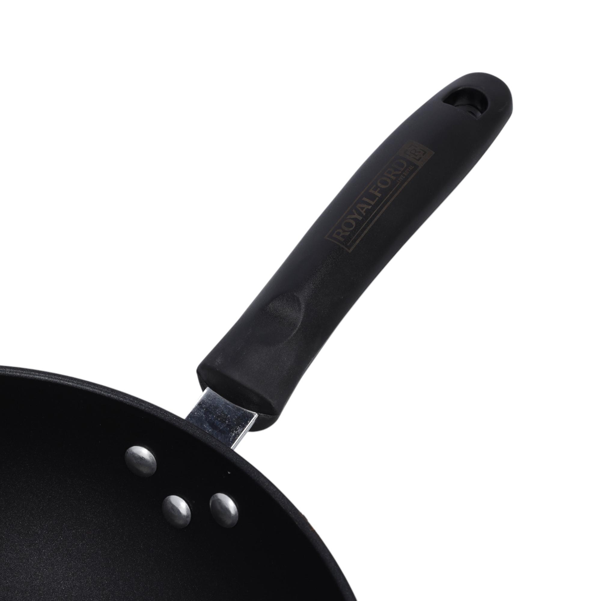 مقلاة ووك بالكربون الصلب غير لاصقة من رويال فورد - 32 سم-household-kitchen-cookware-potsandpans-image-5