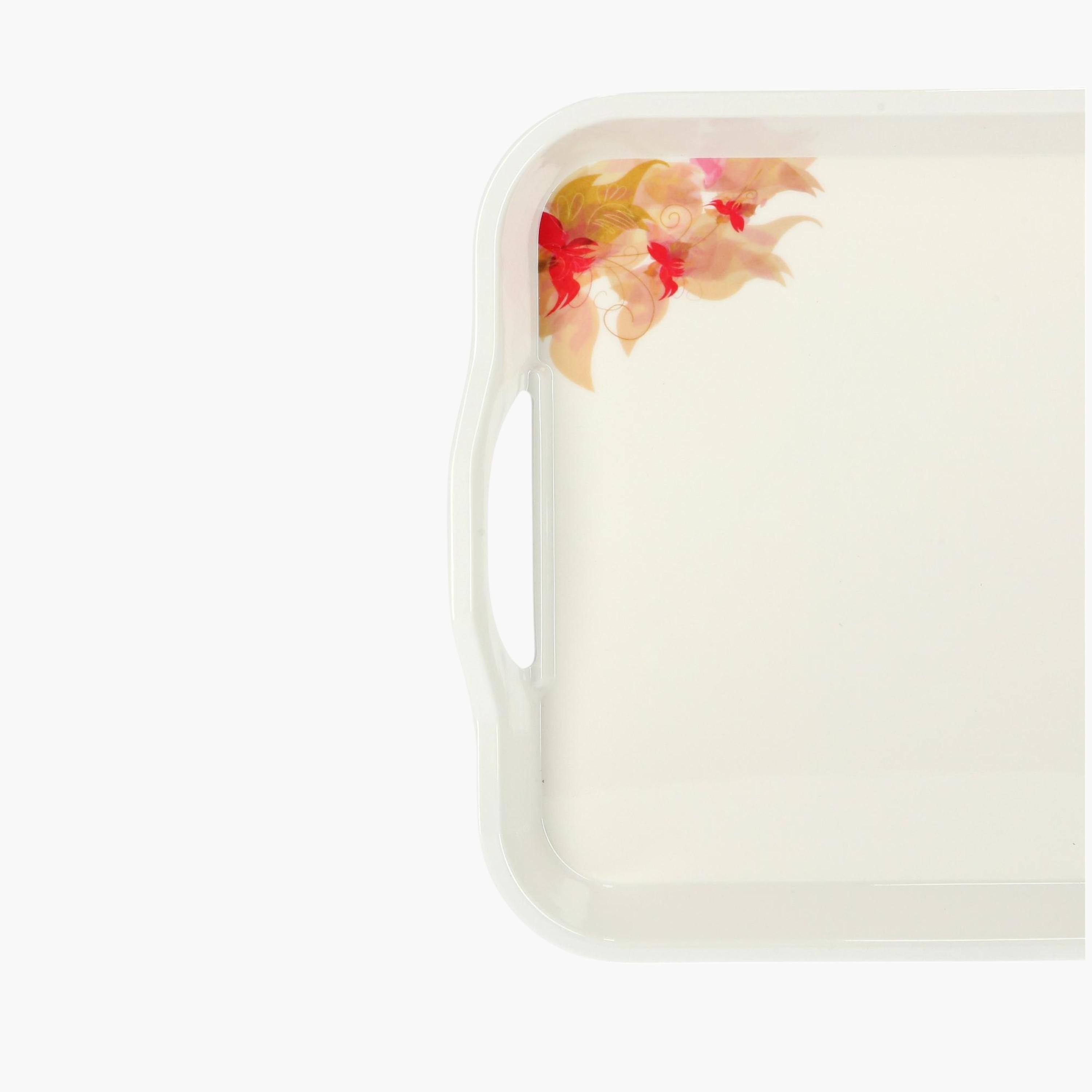 Printed Melamine Serving Tray with Handle - 21x7 cms-household-dining-serveware-servingtrays-image-5