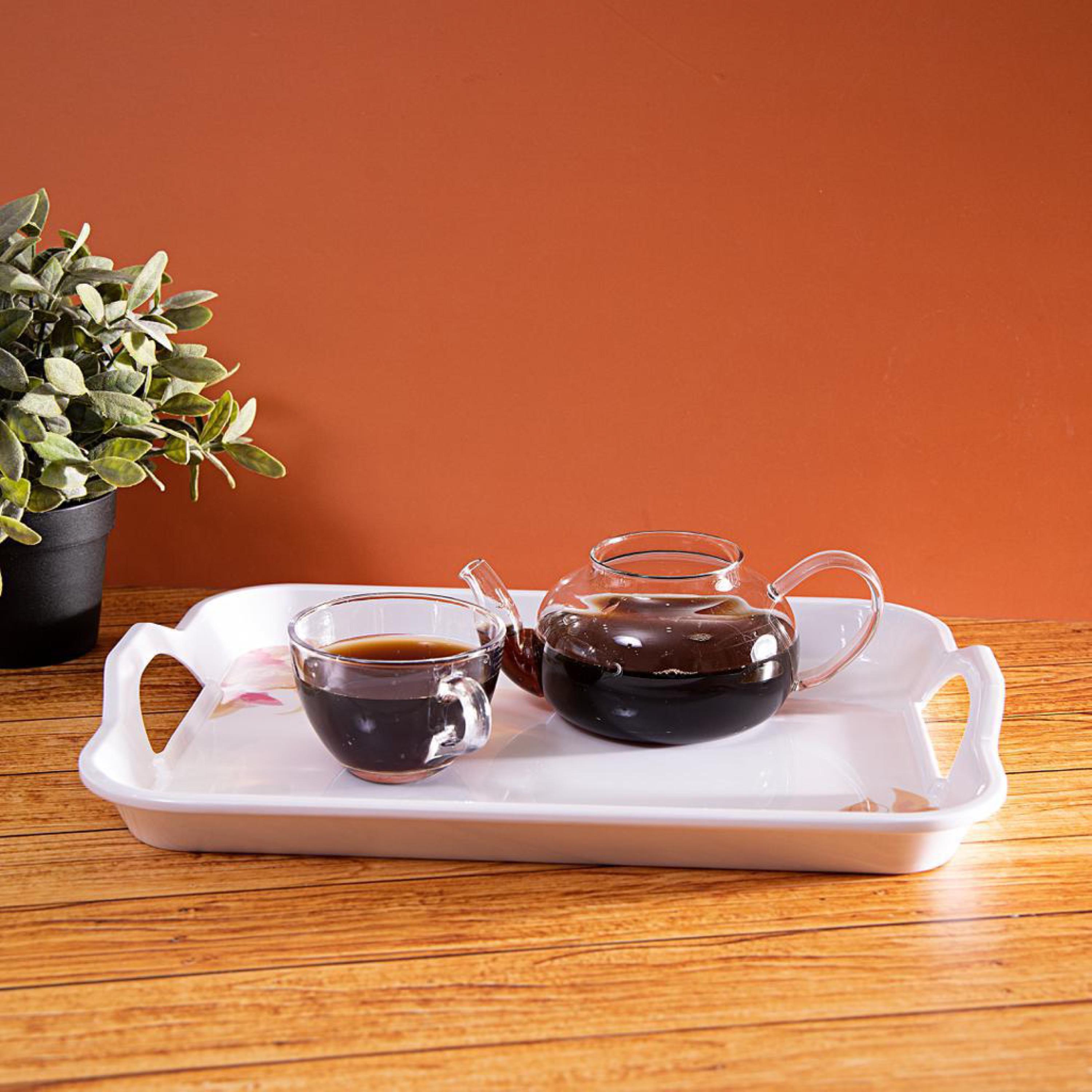 Printed Melamine Serving Tray with Handle - 21x7 cms-household-dining-serveware-servingtrays-image-6