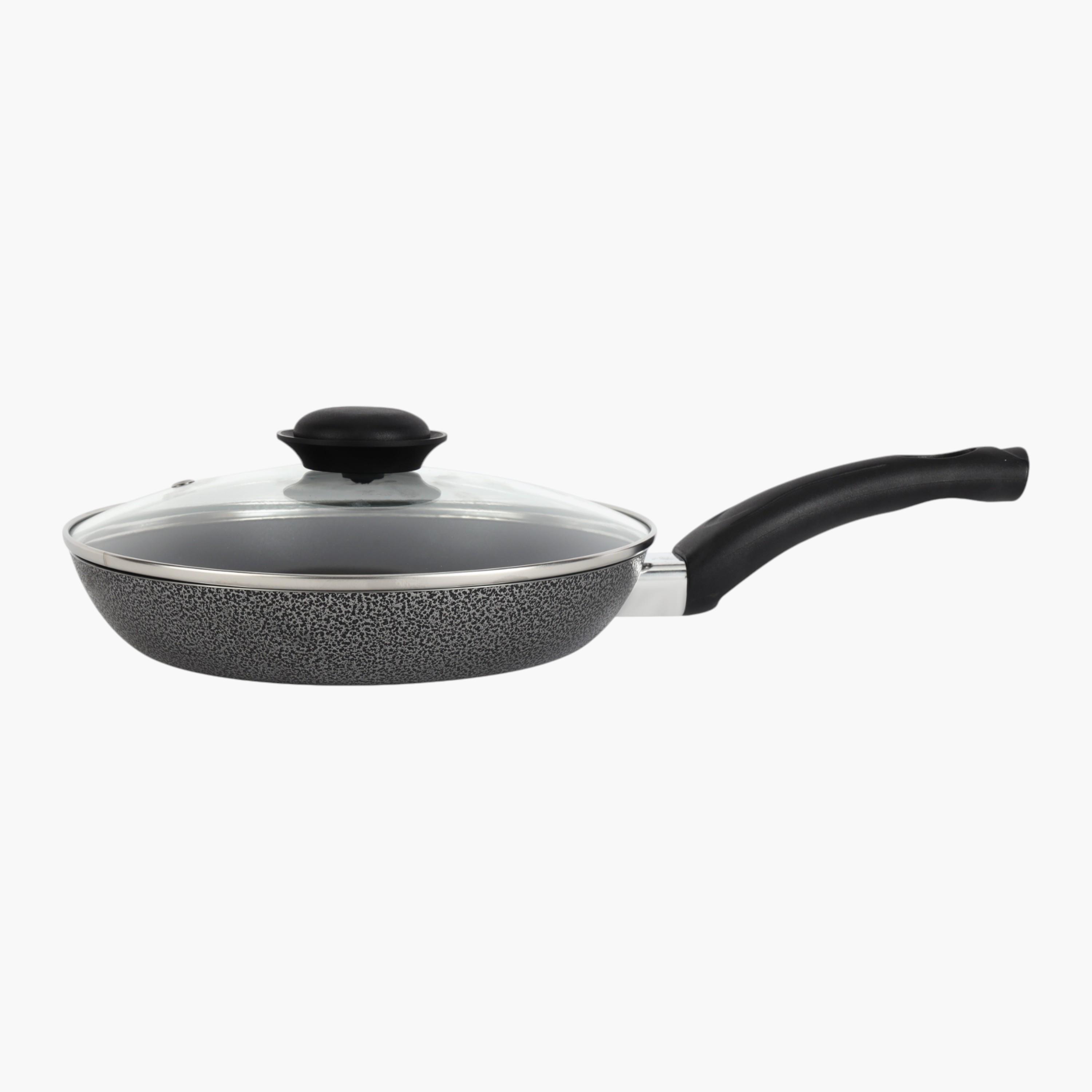 Non-Stick Aluminium Frying Pan with Lid - 26 cms-household-kitchen-cookware-potsandpans-image-3