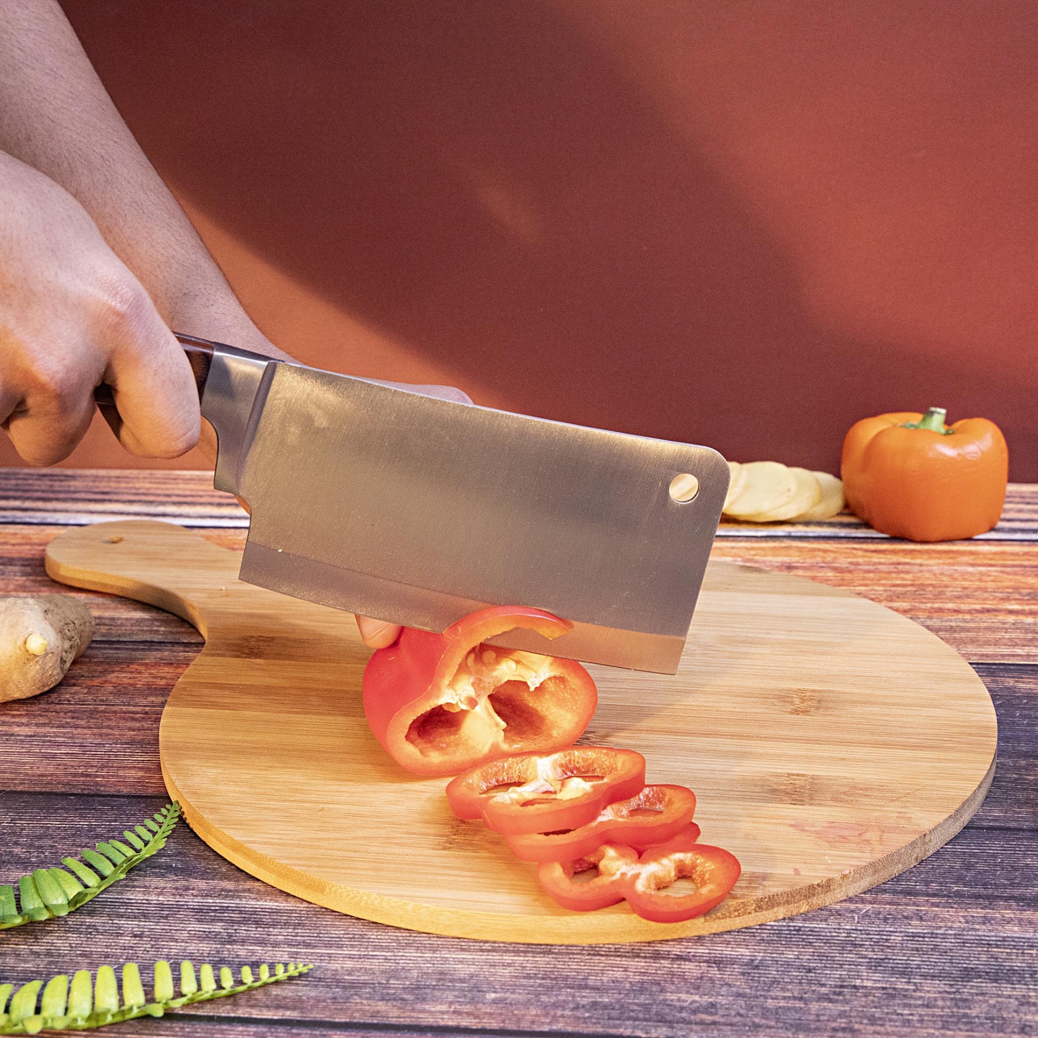 Royalford Cleaver Knife with Wooden Handle-household-kitchen-kitchentoolsandutensils-knives-image-3
