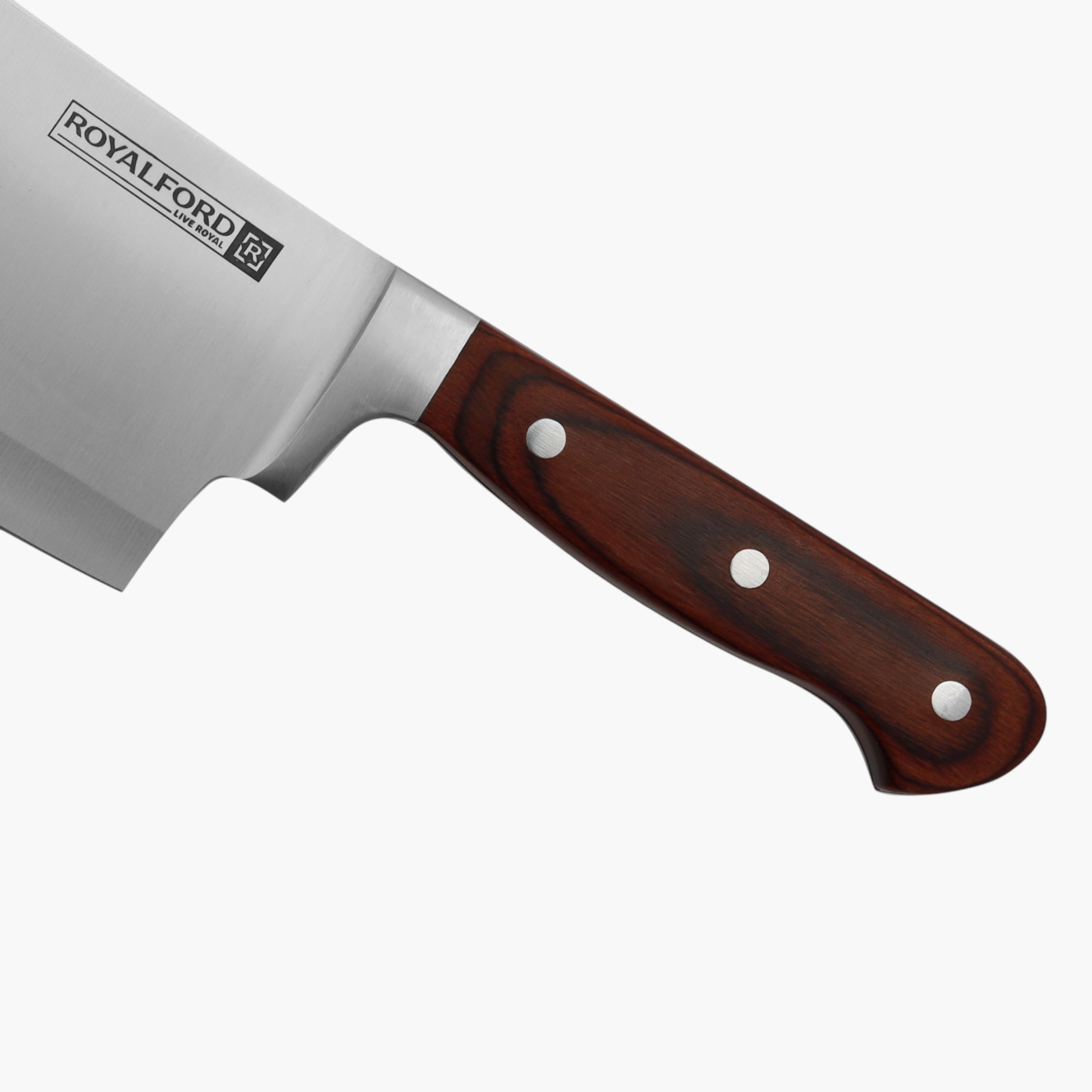 Royalford Cleaver Knife with Wooden Handle-household-kitchen-kitchentoolsandutensils-knives-image-5
