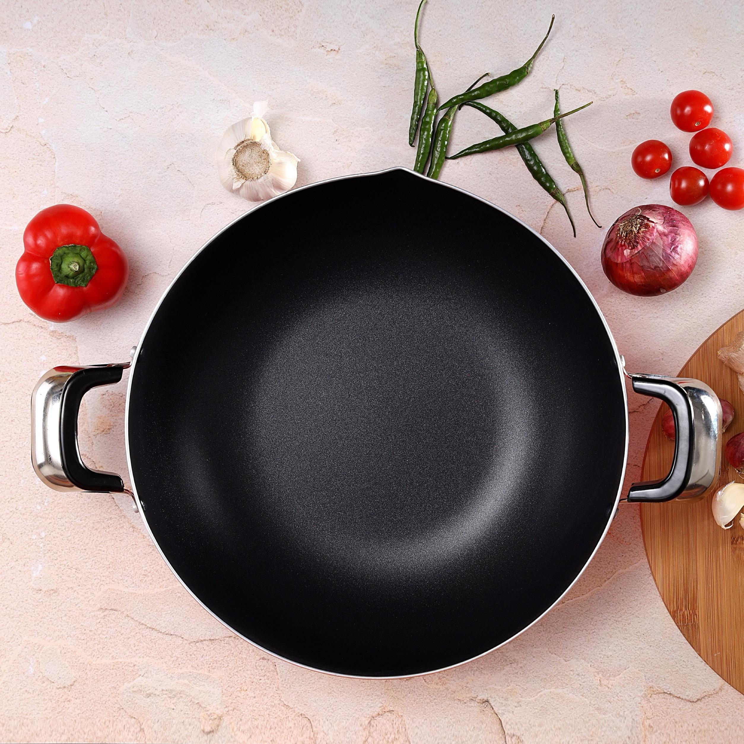 Induction Safe Aluminium Frying Pan with Handle - 30 cms-household-kitchen-cookware-potsandpans-image-7