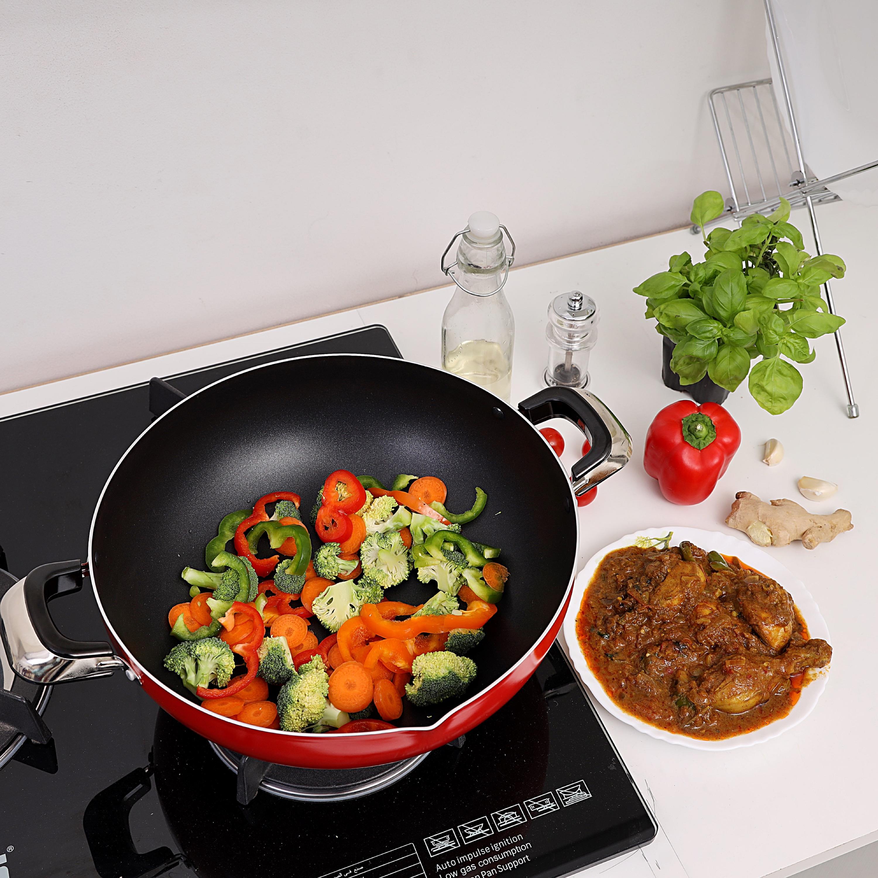 Induction Safe Aluminium Frying Pan with Handle - 30 cms-household-kitchen-cookware-potsandpans-image-9