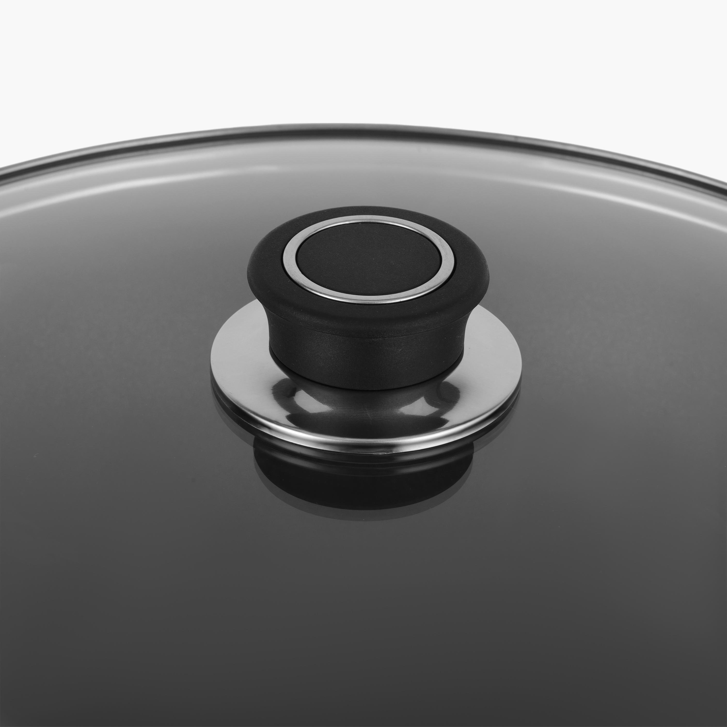 مقلاو ألومنيوم آمنة للحث بمقبض وغطاء زجاج من رويال فورد - 26 سم-household-kitchen-cookware-potsandpans-image-2
