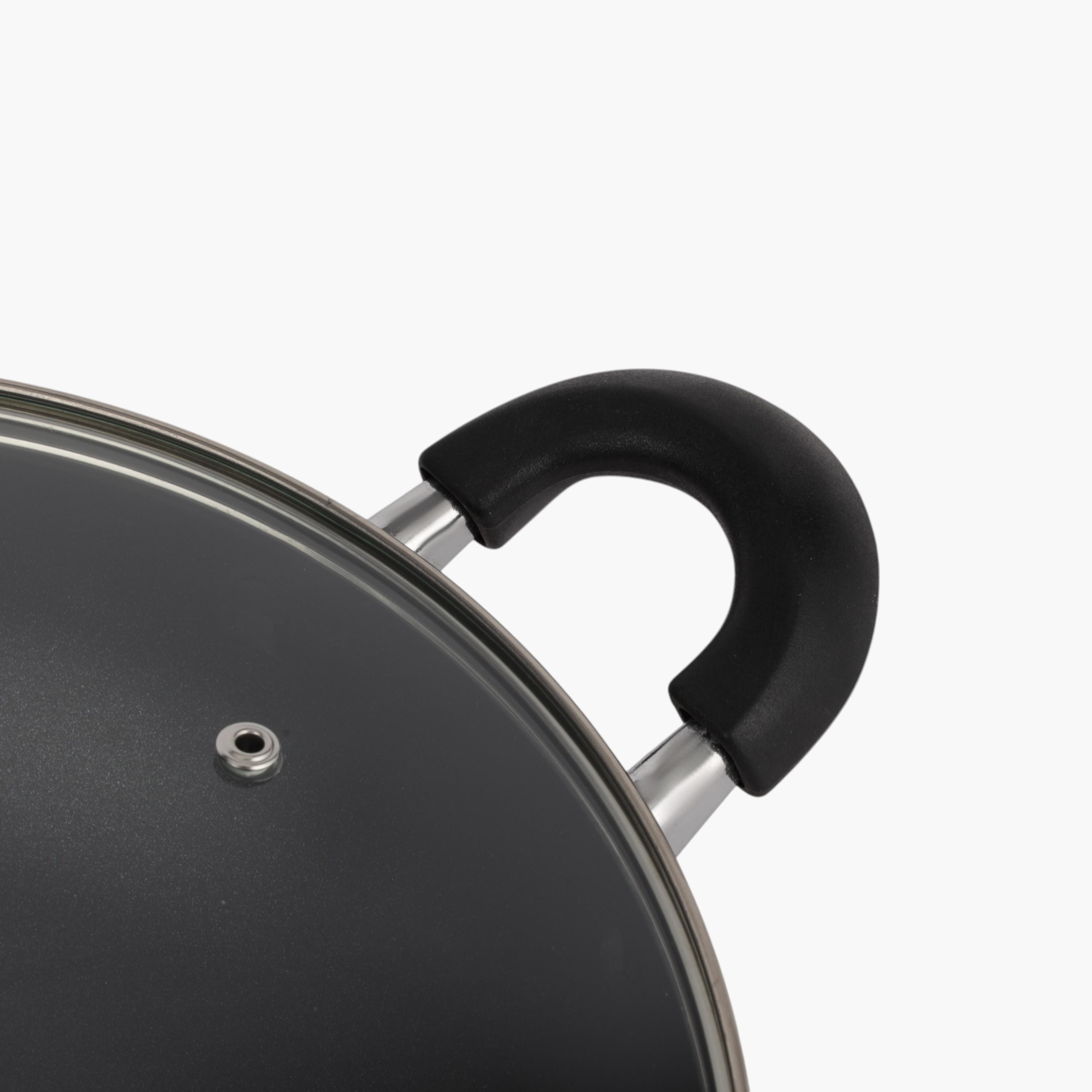 مقلاو ألومنيوم آمنة للحث بمقبض وغطاء زجاج من رويال فورد - 26 سم-household-kitchen-cookware-potsandpans-image-4