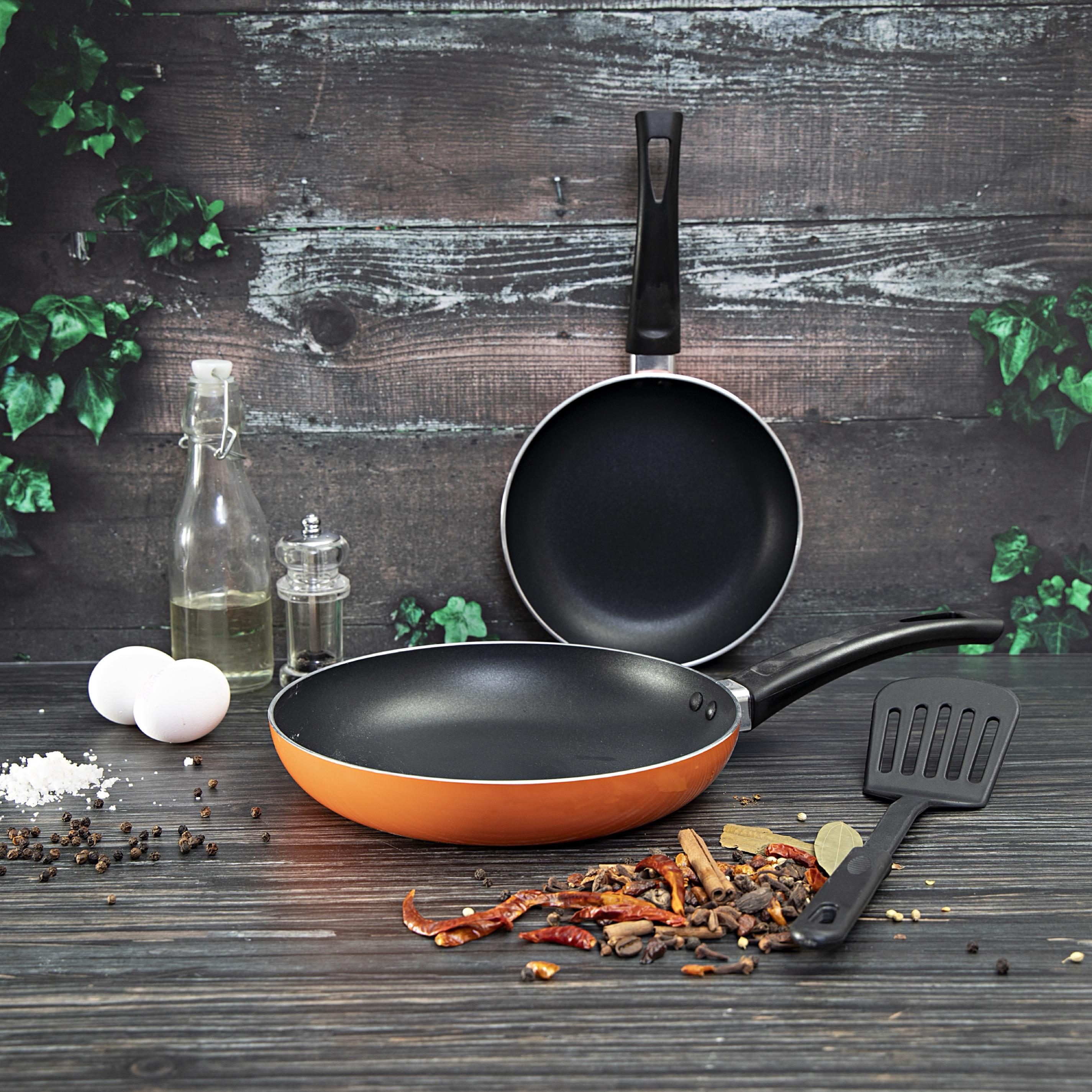 Non-Stick 3-Piece Fry Pan and Nylon Turner Set-household-kitchen-cookware-potsandpans-image-7