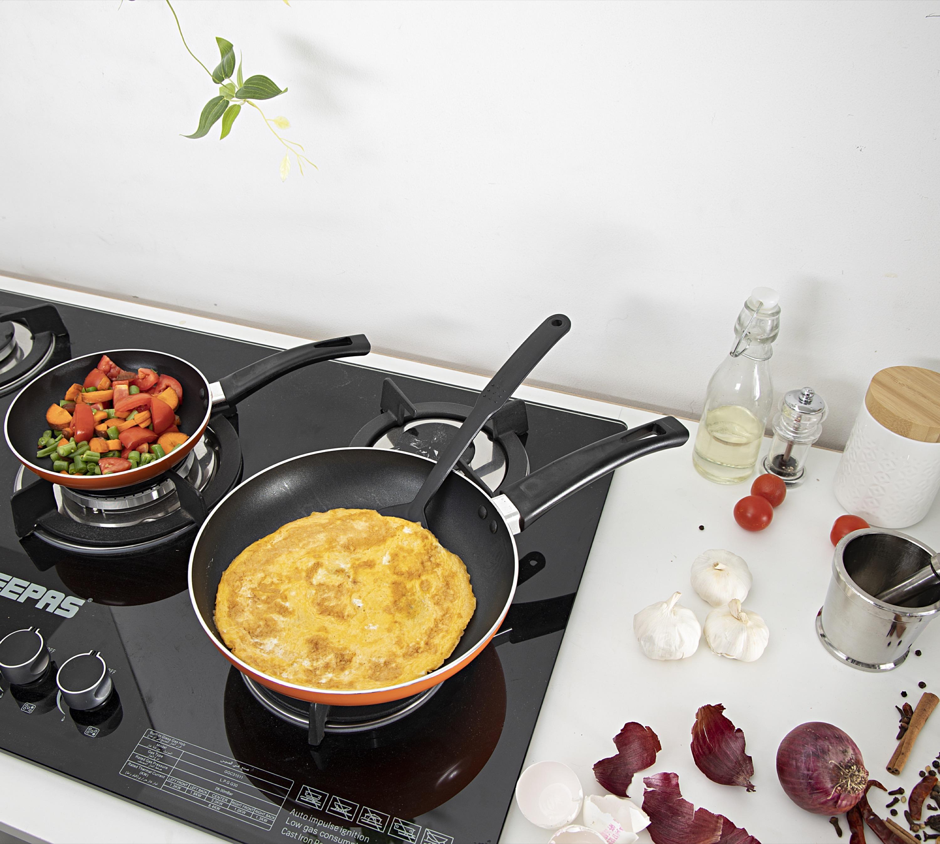 Non-Stick 3-Piece Fry Pan and Nylon Turner Set-household-kitchen-cookware-potsandpans-image-8