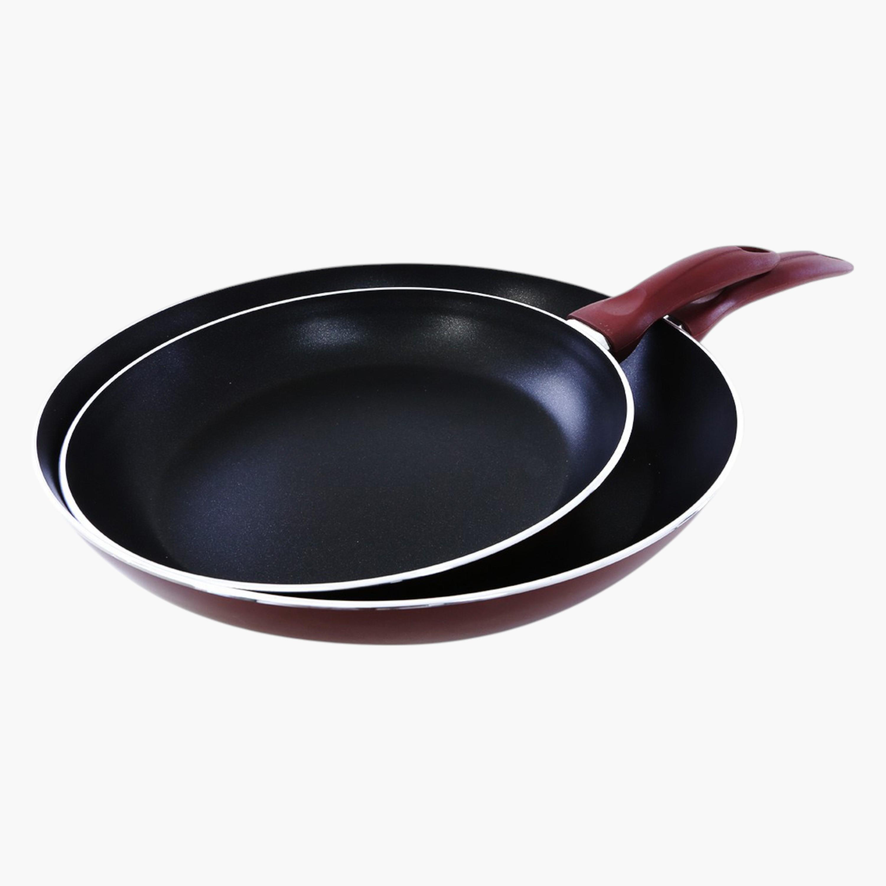 Non-Stick Aluminium 2-Piece Frying Pan Set-household-kitchen-cookware-cookwareandsets-image-1