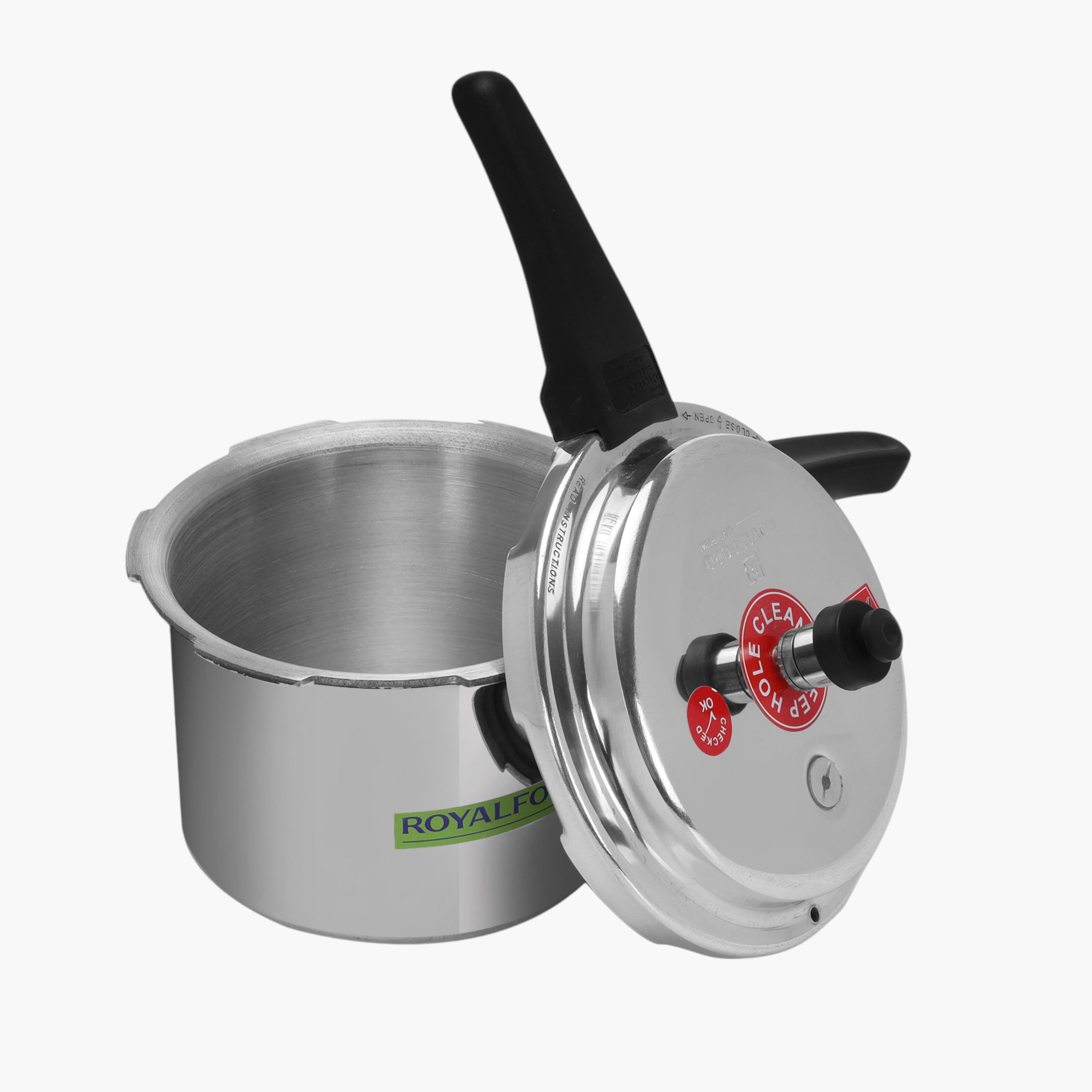 Aluminium Induction Base Pressure Cooker - 1.3 L-household-kitchen-cookware-potsandpans-image-4