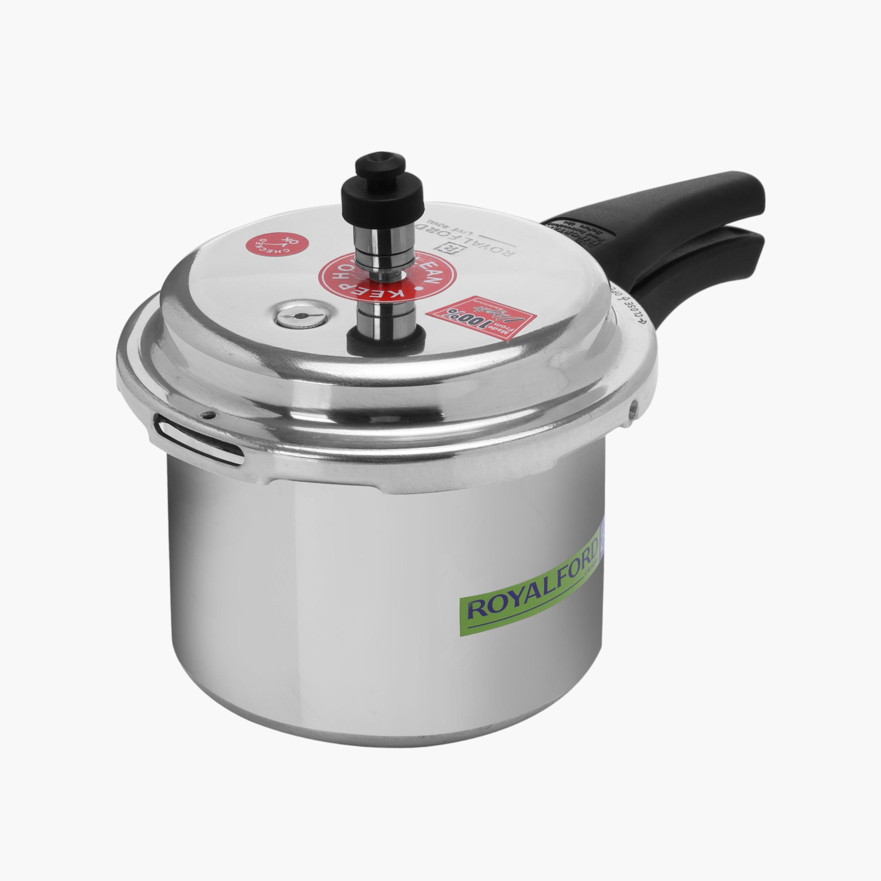 Aluminium Induction Base Pressure Cooker - 1.3 L-household-kitchen-cookware-potsandpans-image-6