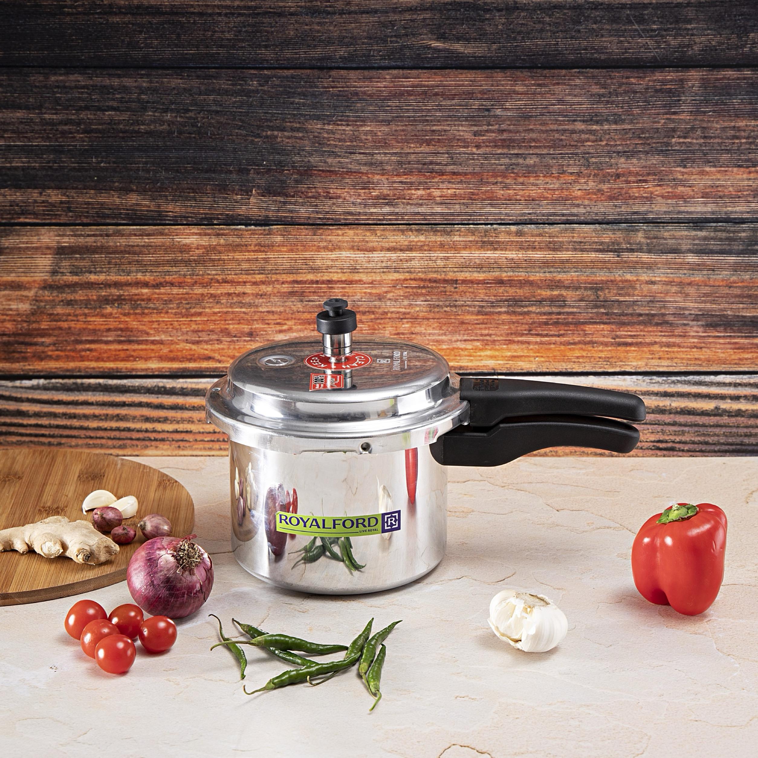 Aluminium Induction Base Pressure Cooker - 1.3 L-household-kitchen-cookware-potsandpans-image-9