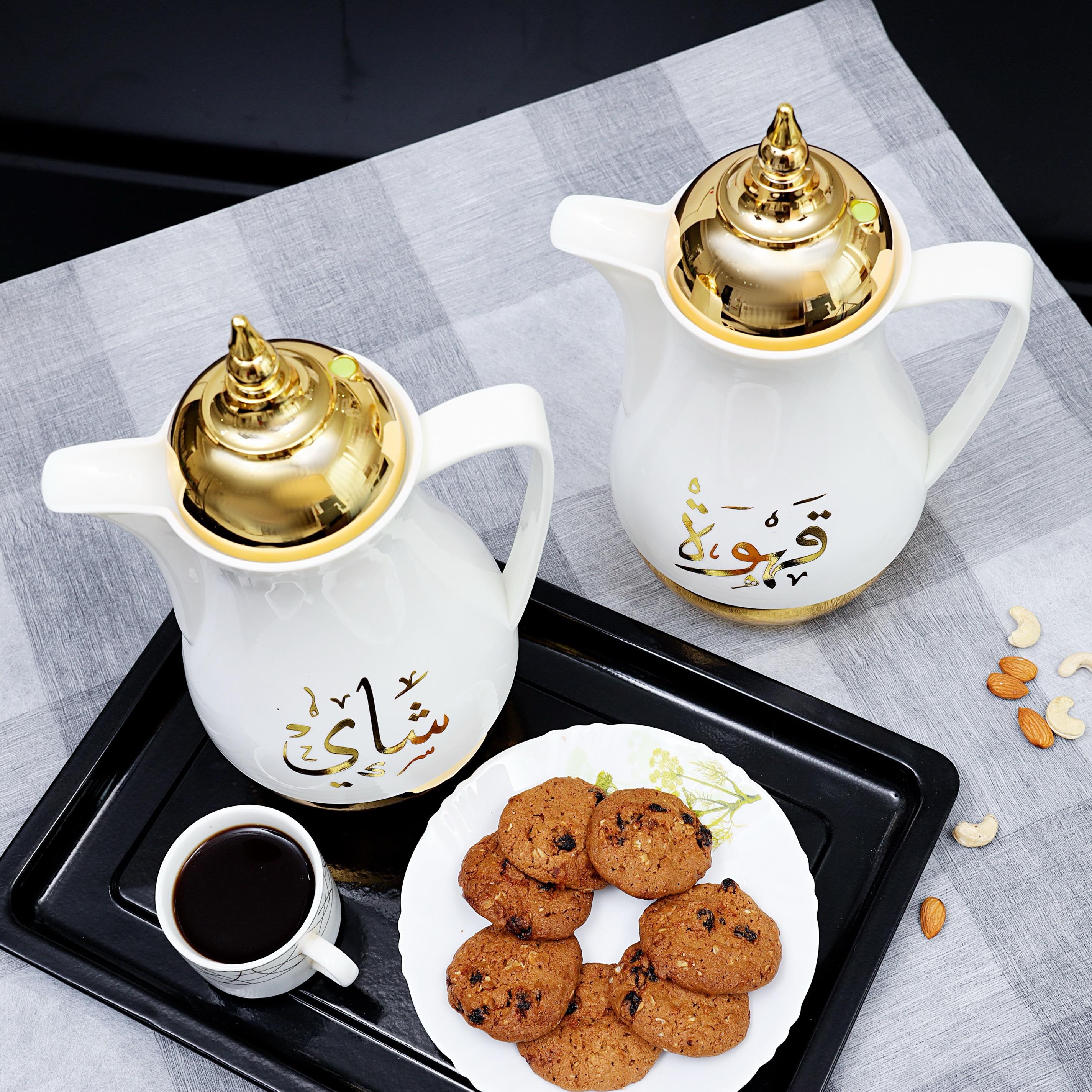 Royalford 2-Piece Double Wall Vacuum Flask Set - 1 L-household-dining-teaandcoffee-vacuumflaskscoffeeandteapots-image-4
