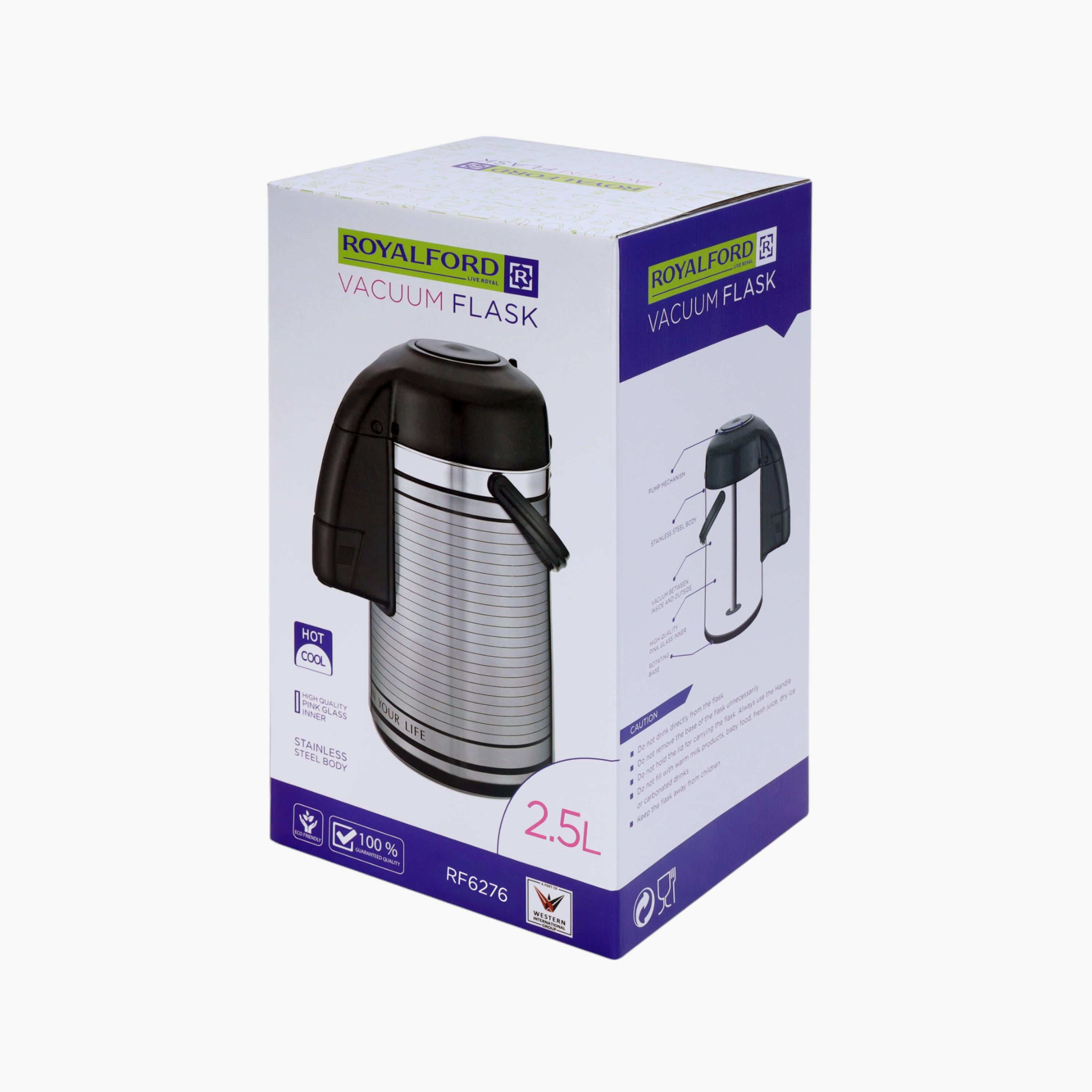 One Press Switch Vacuum Flask with Handle - 2.5 L-household-dining-teaandcoffee-vacuumflaskscoffeeandteapots-image-2