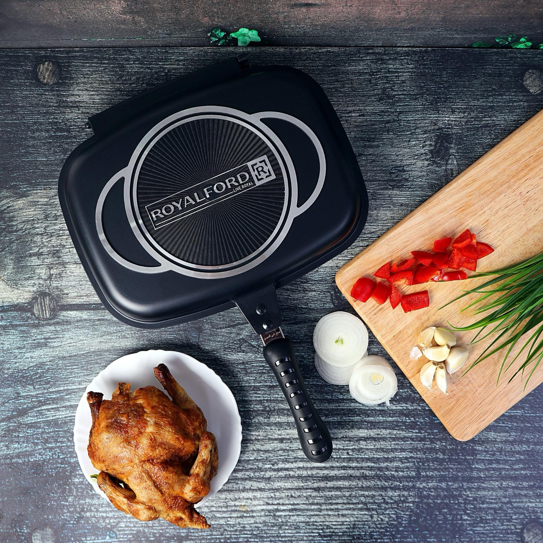 Royalford Double Grill Pan - 32 cms-household-kitchen-cookware-potsandpans-image-10