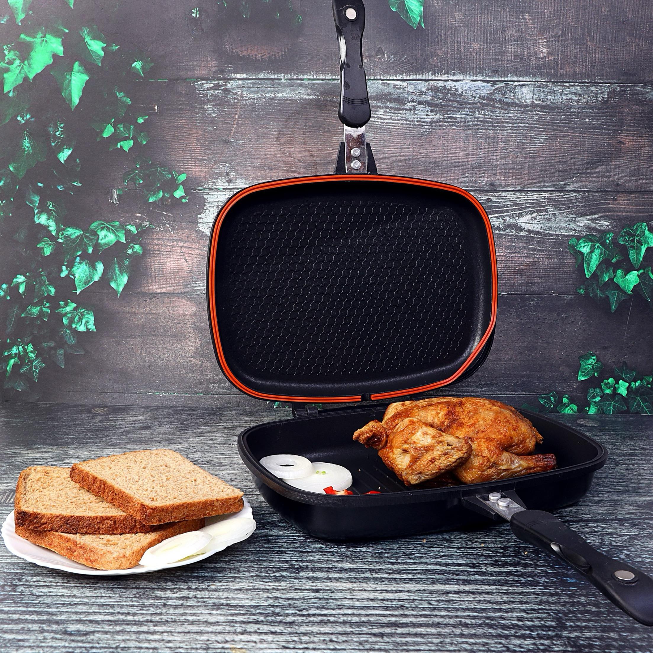Royalford Double Grill Pan - 32 cms-household-kitchen-cookware-potsandpans-image-2
