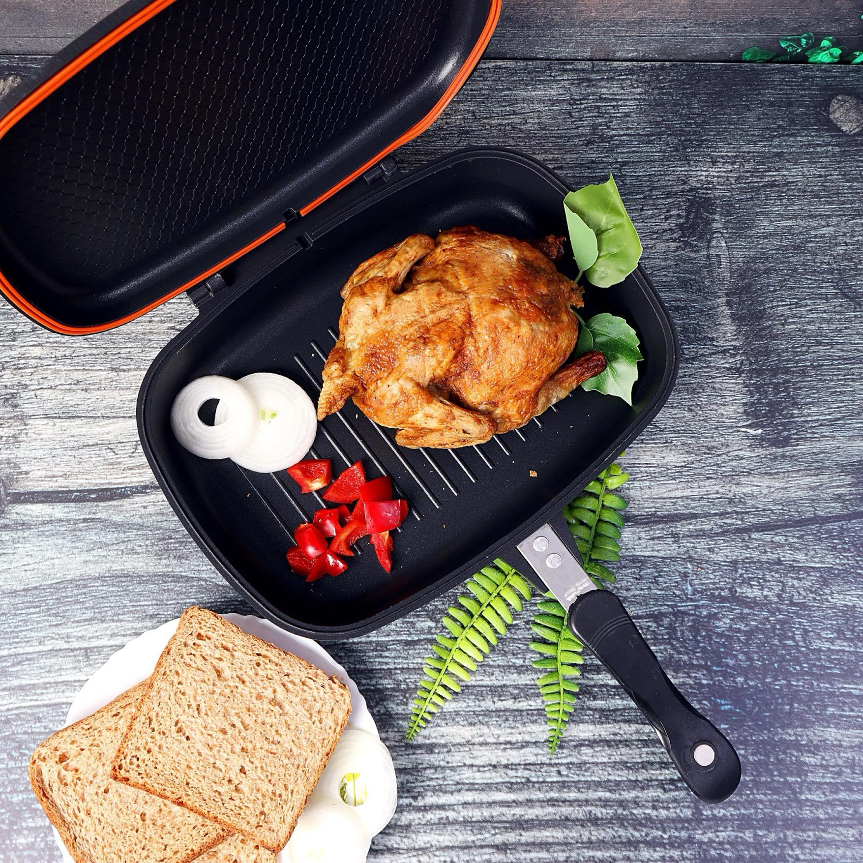 Royalford Double Grill Pan - 32 cms-household-kitchen-cookware-potsandpans-image-3