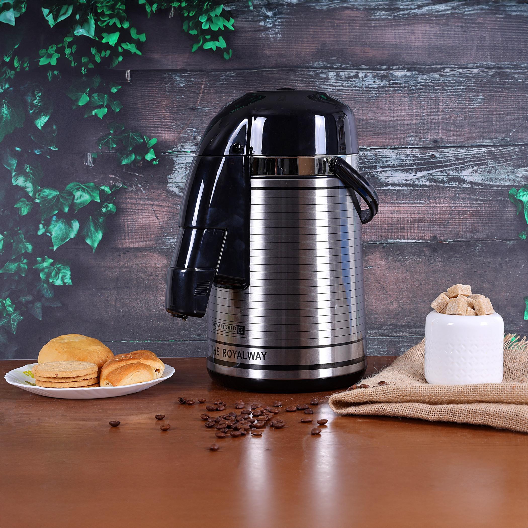 Airpot Glass Vacuum Flask - 3 L-household-dining-teaandcoffee-vacuumflaskscoffeeandteapots-image-9