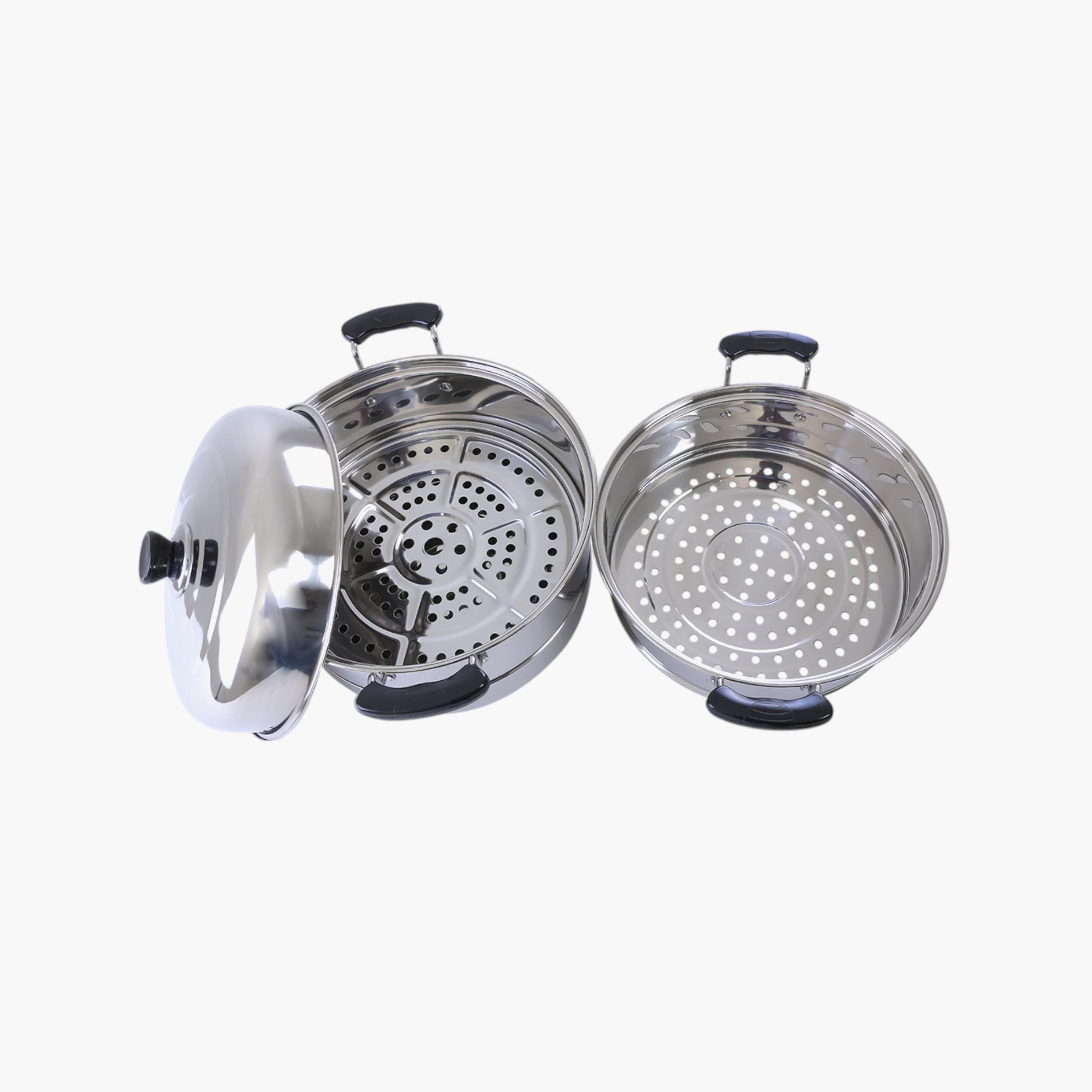 Royalford 2 Layer Stainless Steel Steamer - 9 L-household-appliances-kitchenappliances-otherkitchenappliances-image-2