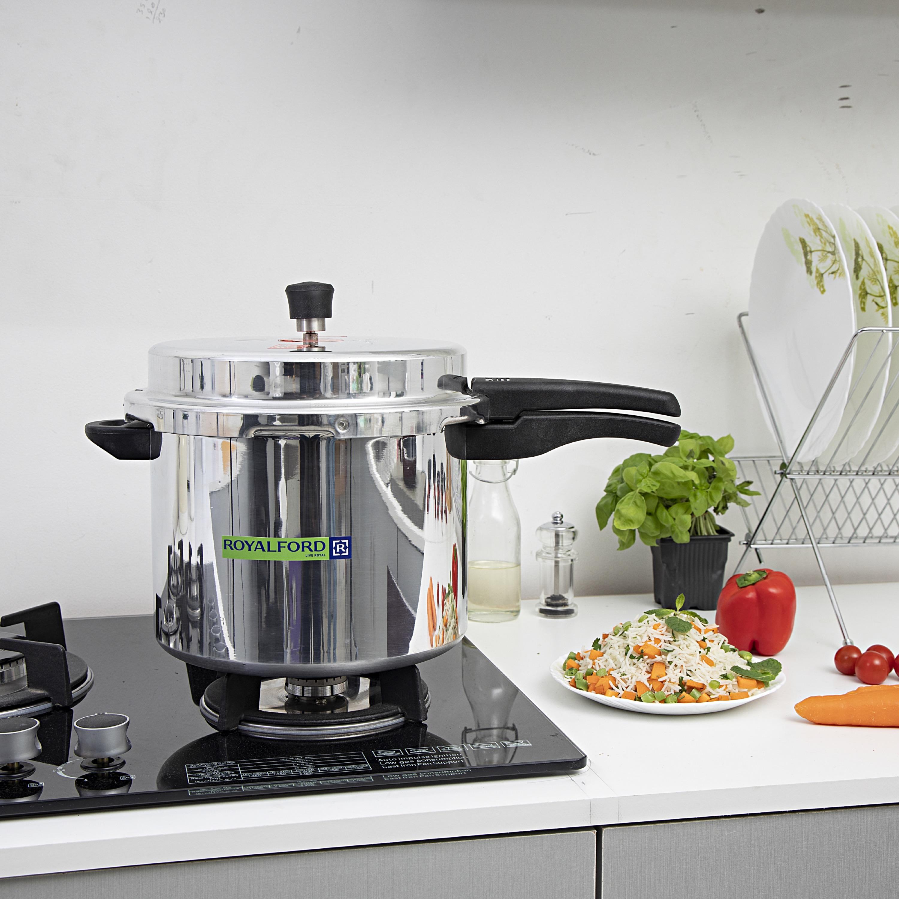 قدر ضغط ألومنيوم بقاعدة حث من رويال فورد - 10 لتر-household-kitchen-cookware-potsandpans-image-10