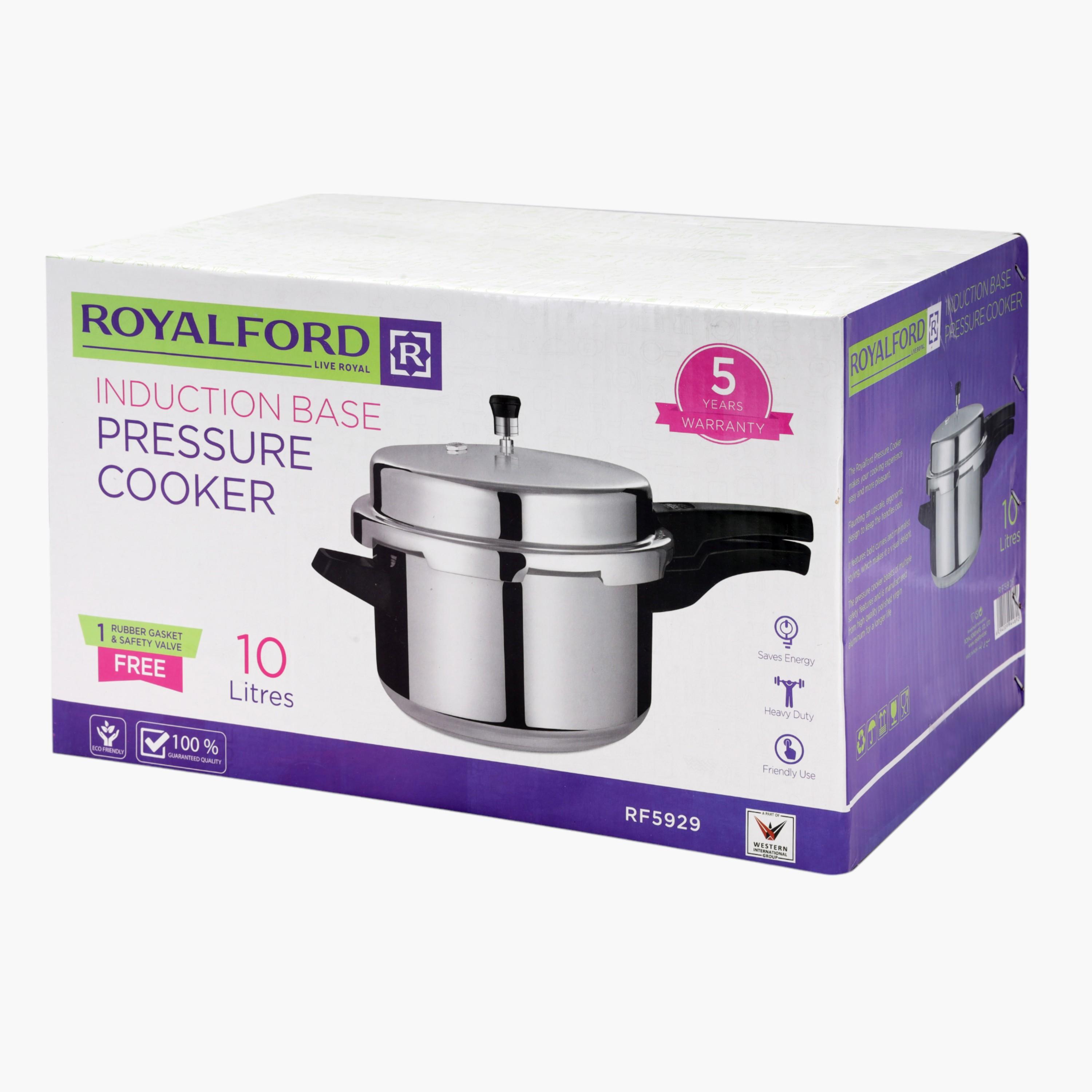قدر ضغط ألومنيوم بقاعدة حث من رويال فورد - 10 لتر-household-kitchen-cookware-potsandpans-image-2