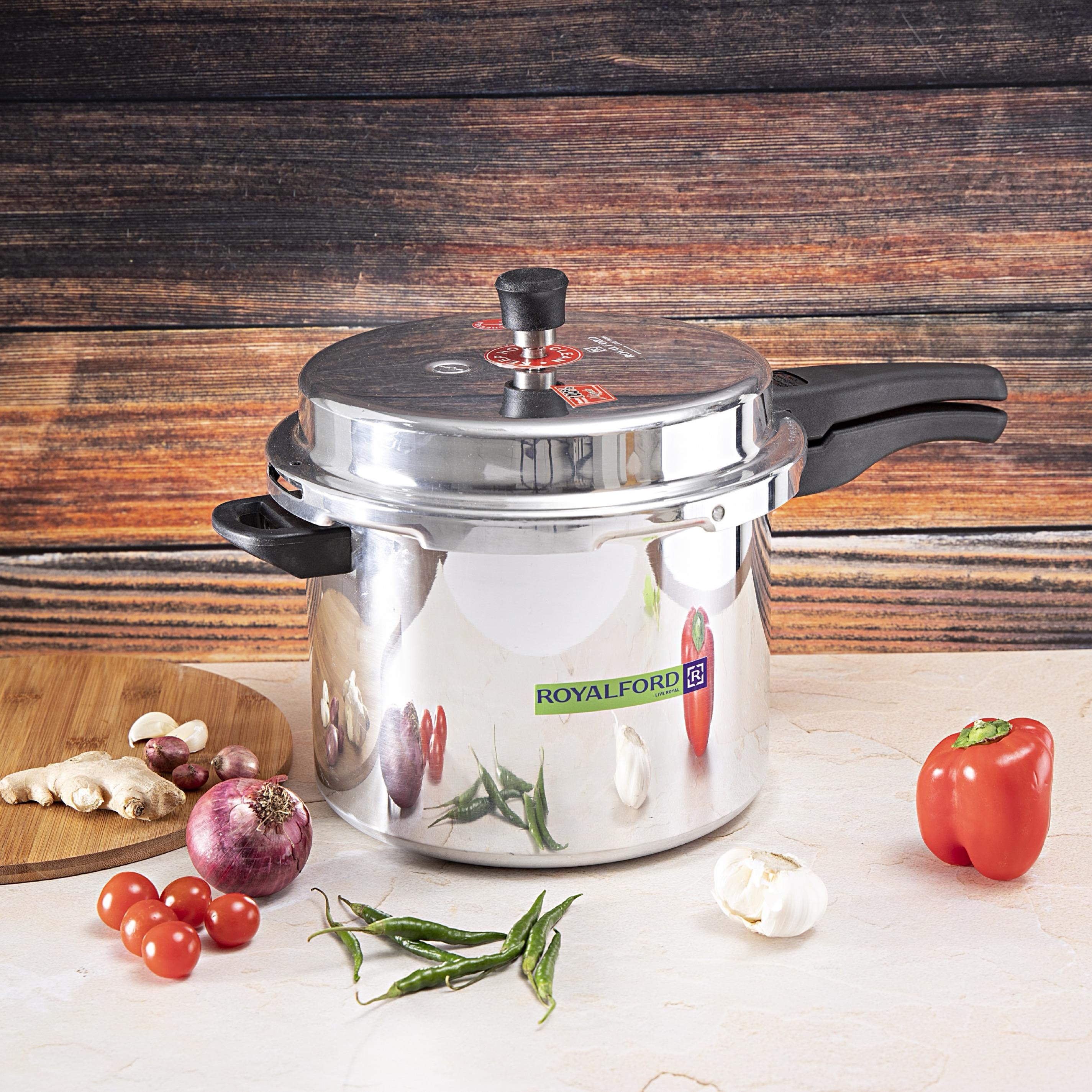قدر ضغط ألومنيوم بقاعدة حث من رويال فورد - 10 لتر-household-kitchen-cookware-potsandpans-image-8