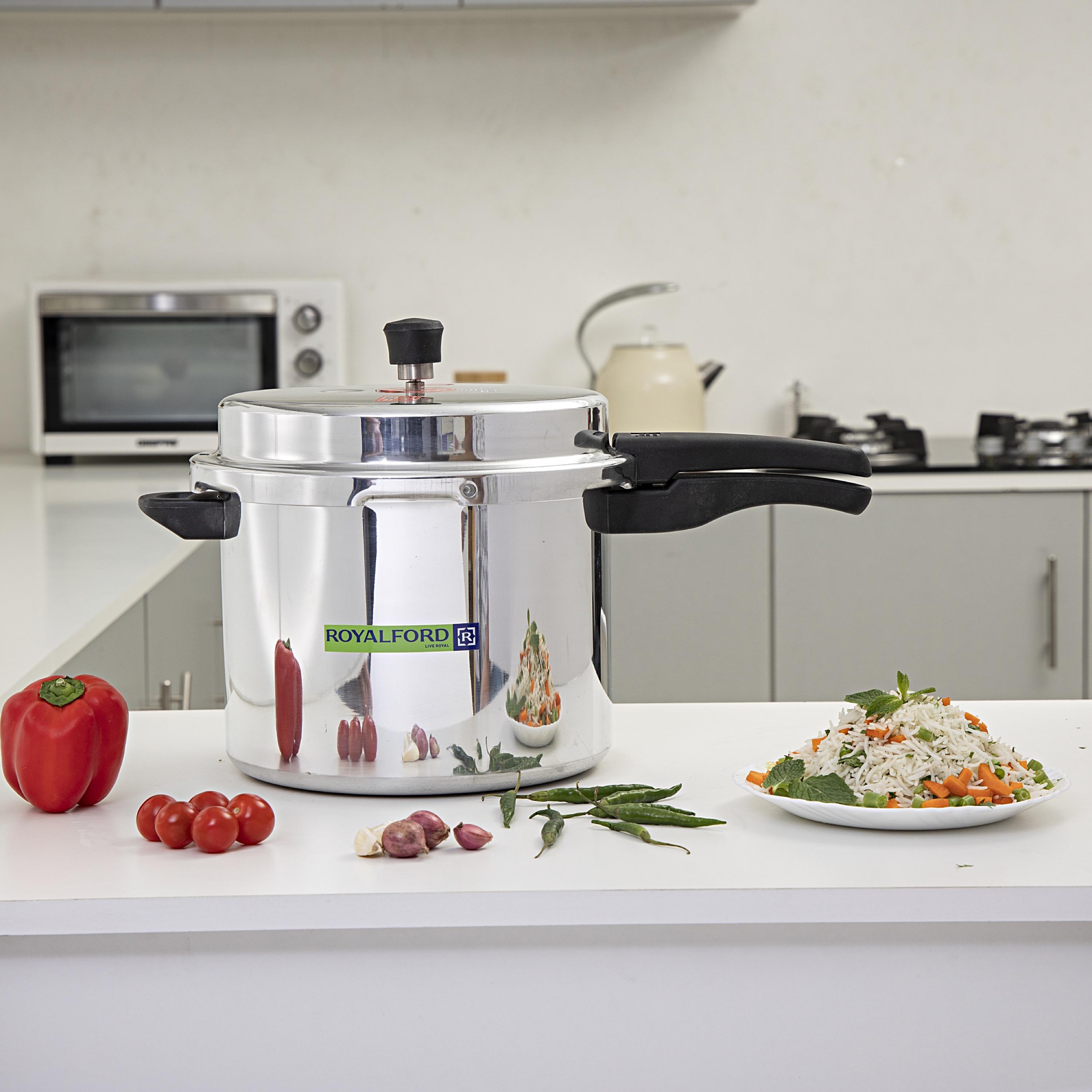 قدر ضغط ألومنيوم بقاعدة حث من رويال فورد - 10 لتر-household-kitchen-cookware-potsandpans-image-9