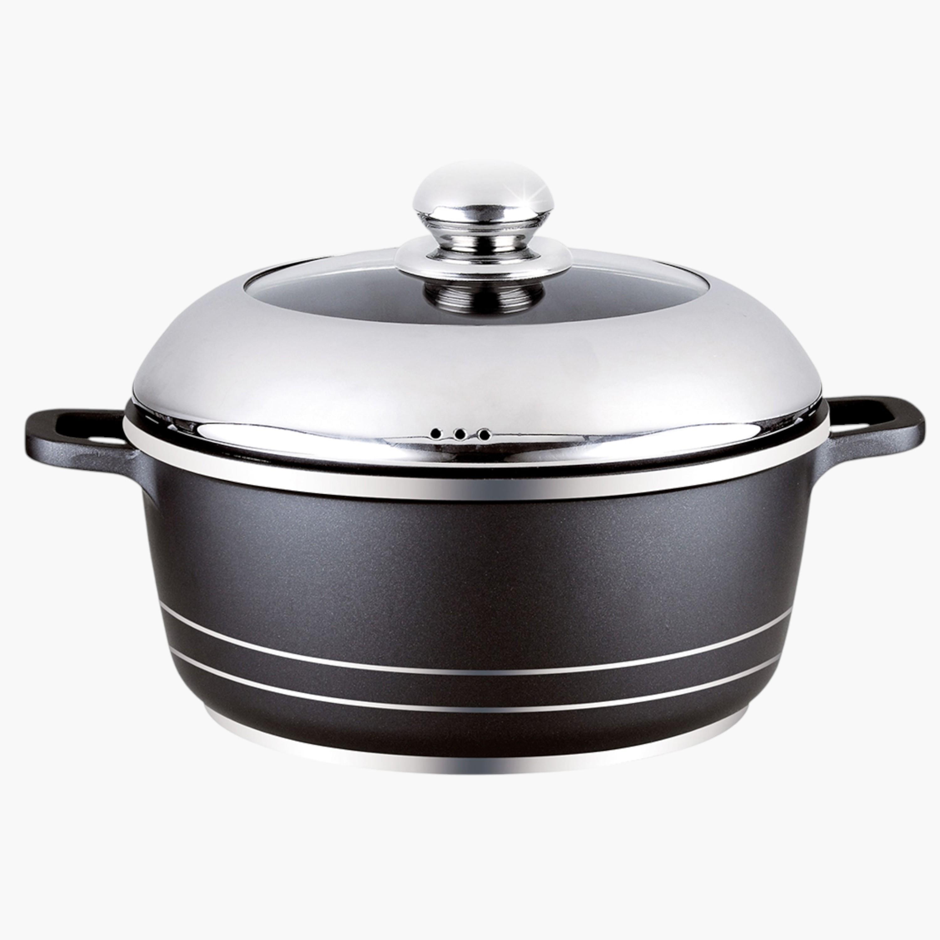 كسرولة ألومنيوم مصبوب بغطاء من رويال فورد - 36 سم-household-kitchen-cookware-potsandpans-image-1