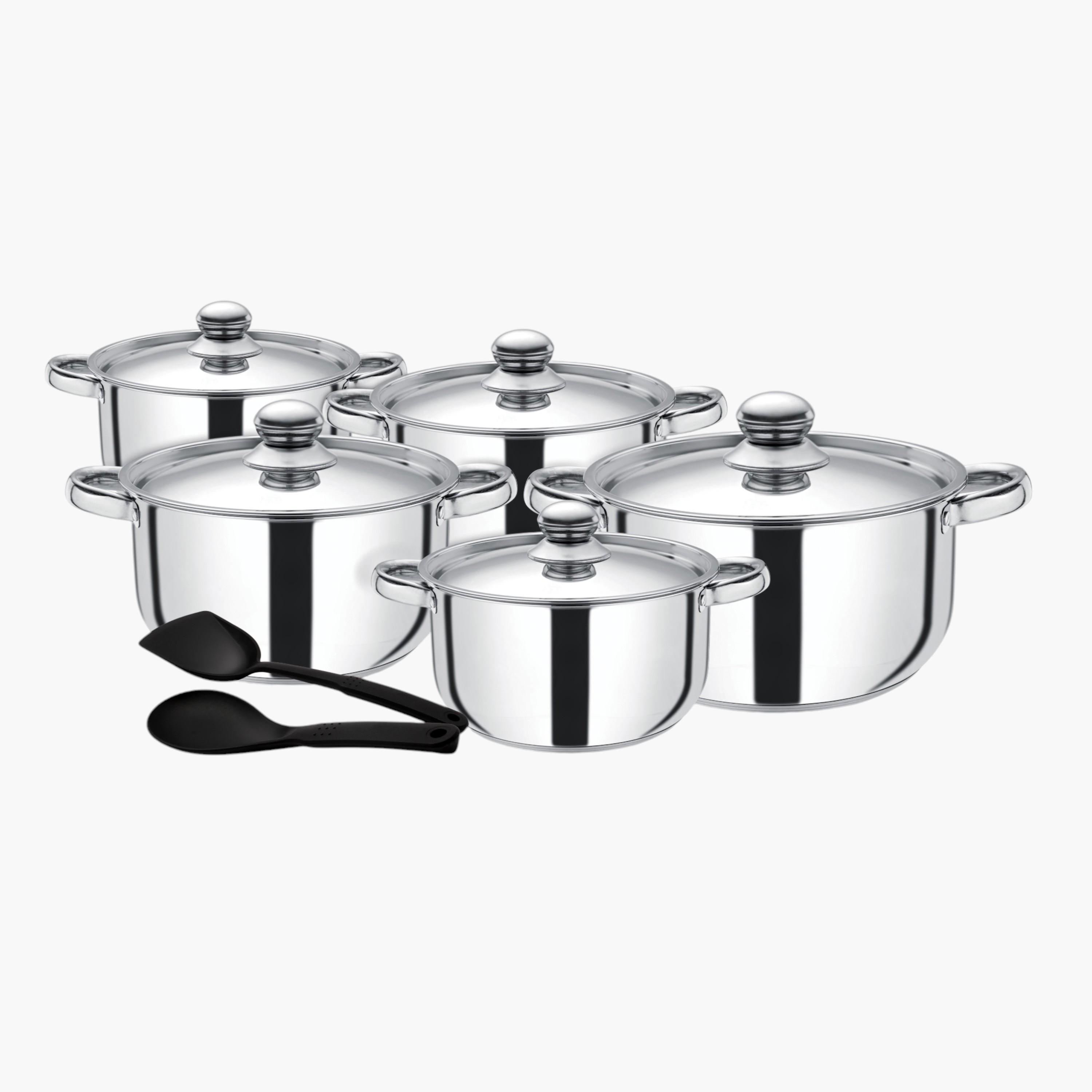 طقم أواني طهي ستانلس ستيل 12 قطعة من رويال فورد-household-kitchen-cookware-cookwareandsets-image-1