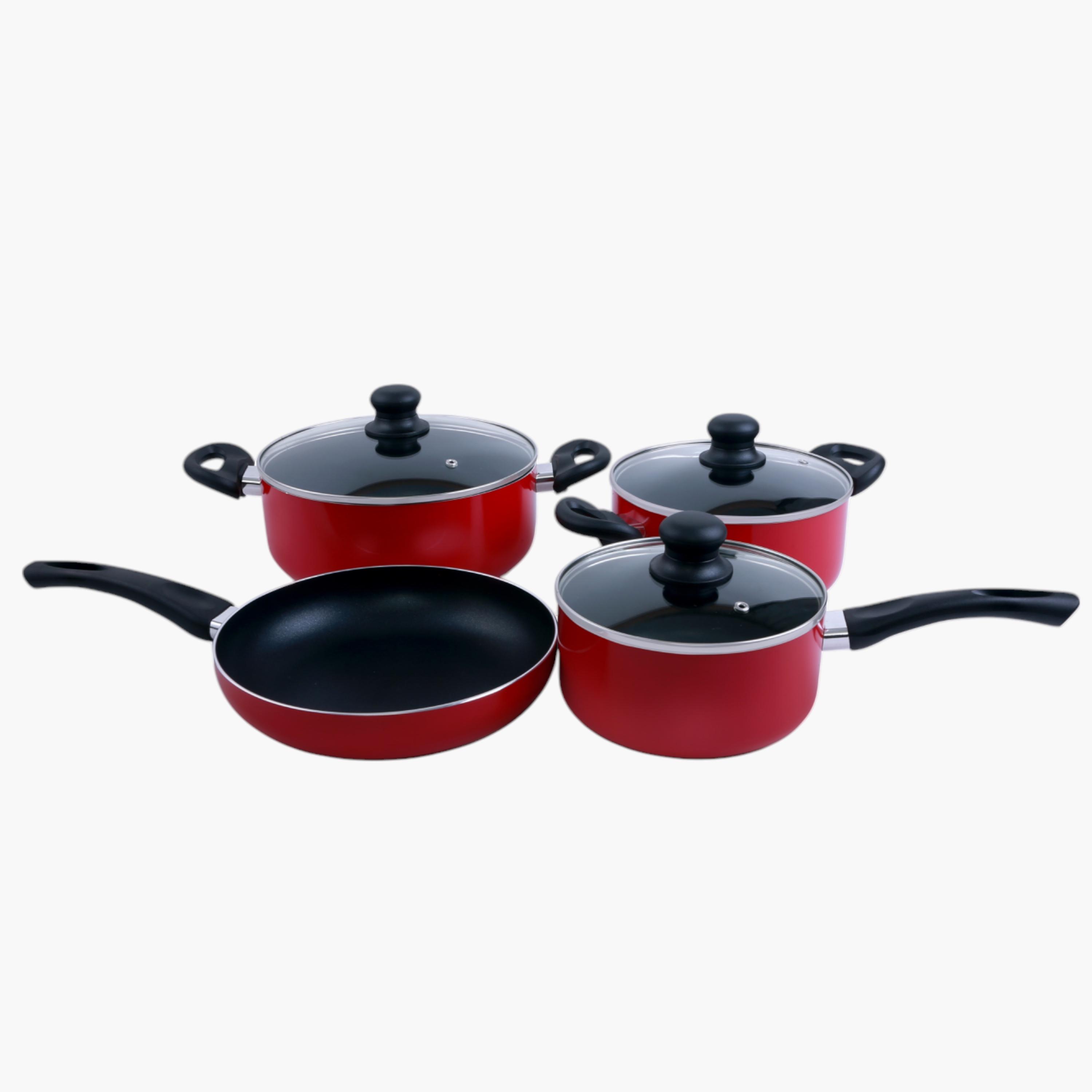 Aluminium Non-Stick 8-Piece Cookware Set-household-kitchen-cookware-cookwareandsets-image-3