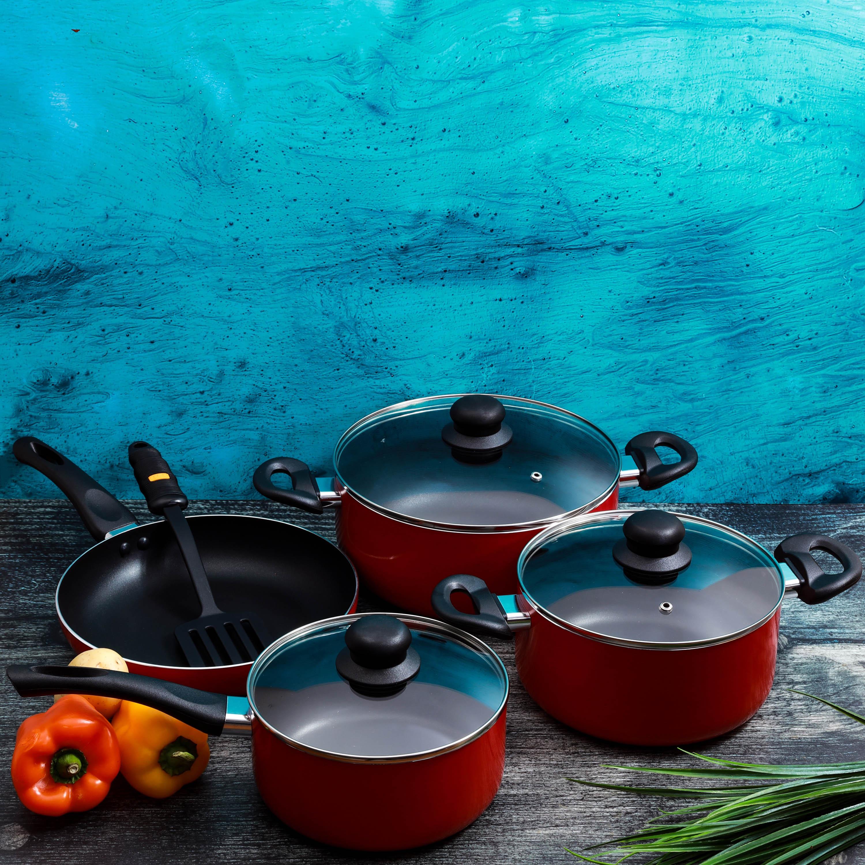Aluminium Non-Stick 8-Piece Cookware Set-household-kitchen-cookware-cookwareandsets-image-5