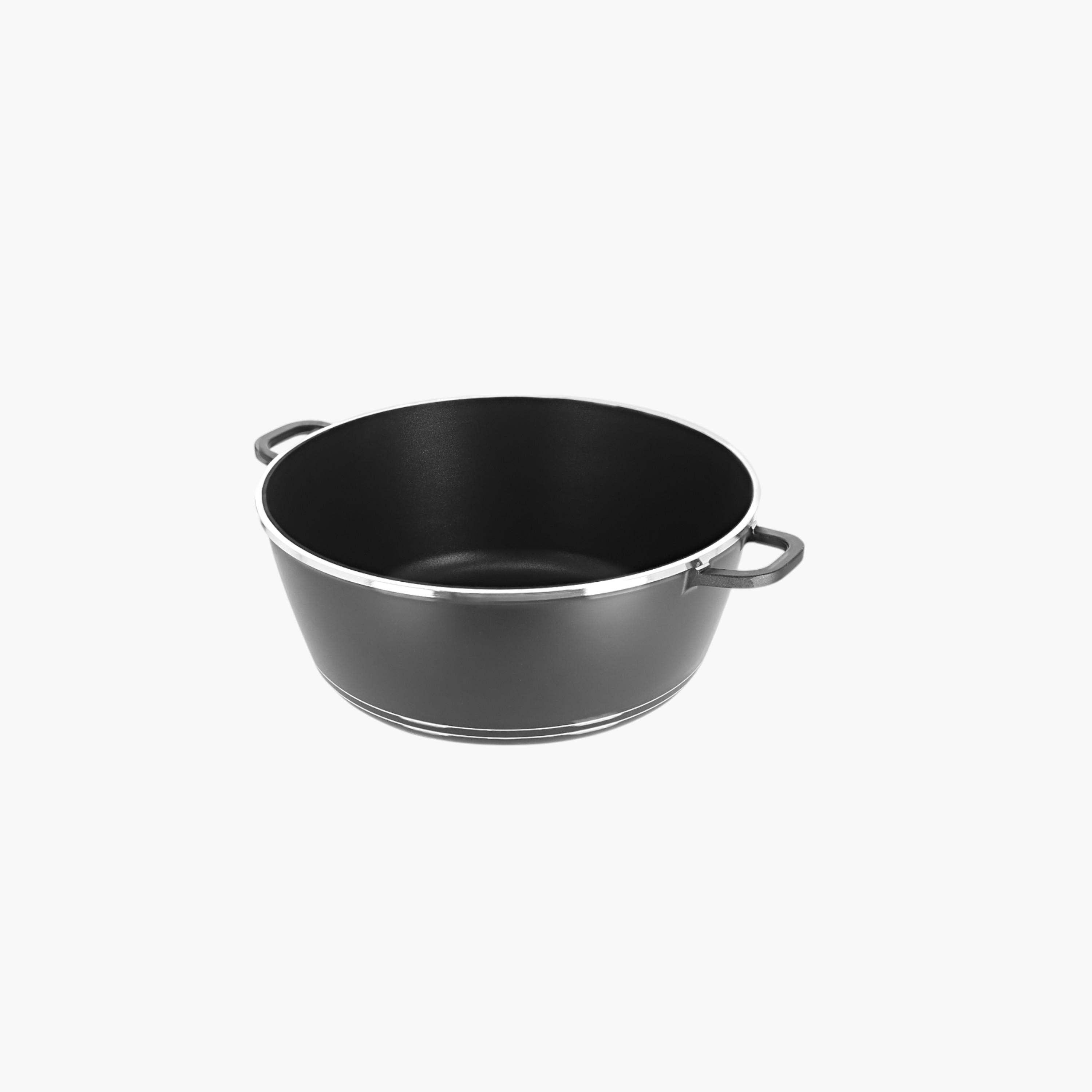 كسرولة ألومنيوم غير لاصقة بغطاء زجاج من رويال فورد - 40 سم-household-kitchen-cookware-cookwareandsets-image-7