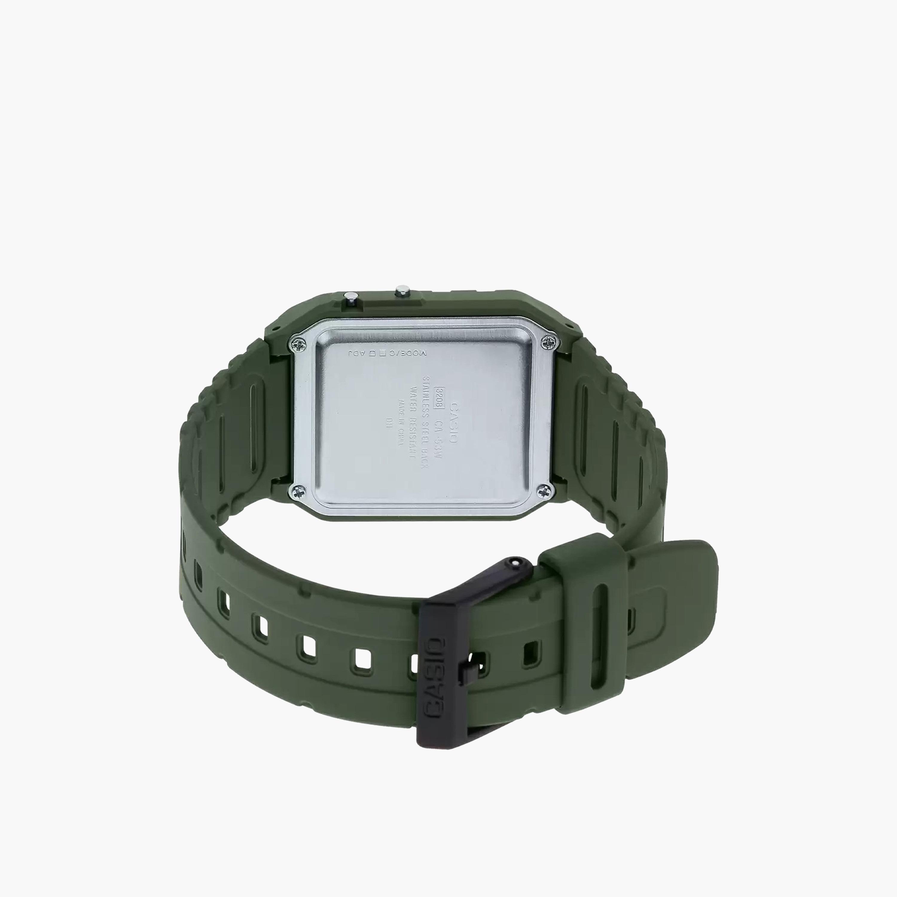 كاسيو- ساعة رقمية بلاستيك للرجال 50 ملم لون أخضر| CA-53WB-3BDF-men-watchesandjewellery-watches-image-3