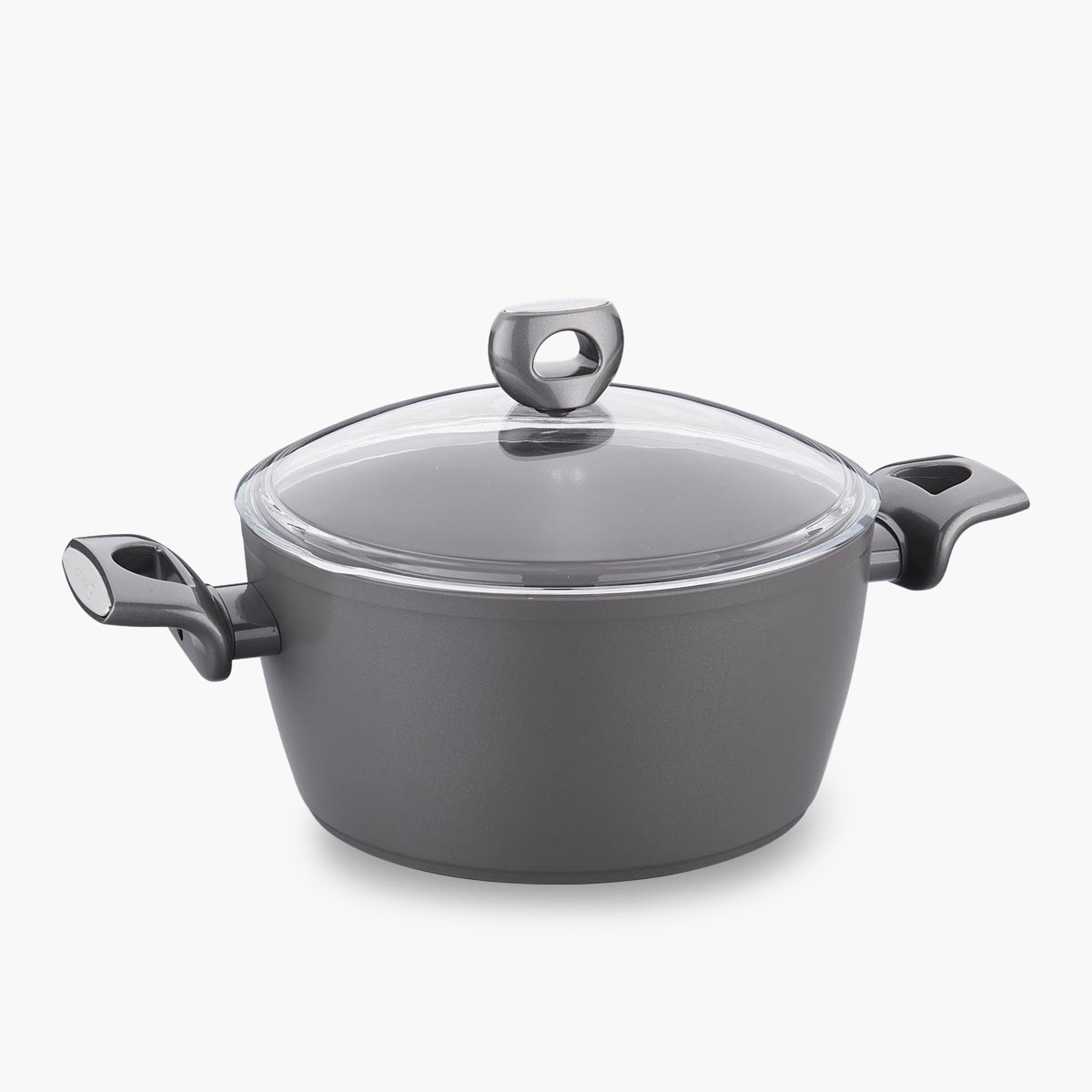 Nora Ceramic Non-Stick Casserole with Lid - 4.6 L-household-kitchen-cookware-potsandpans-image-1