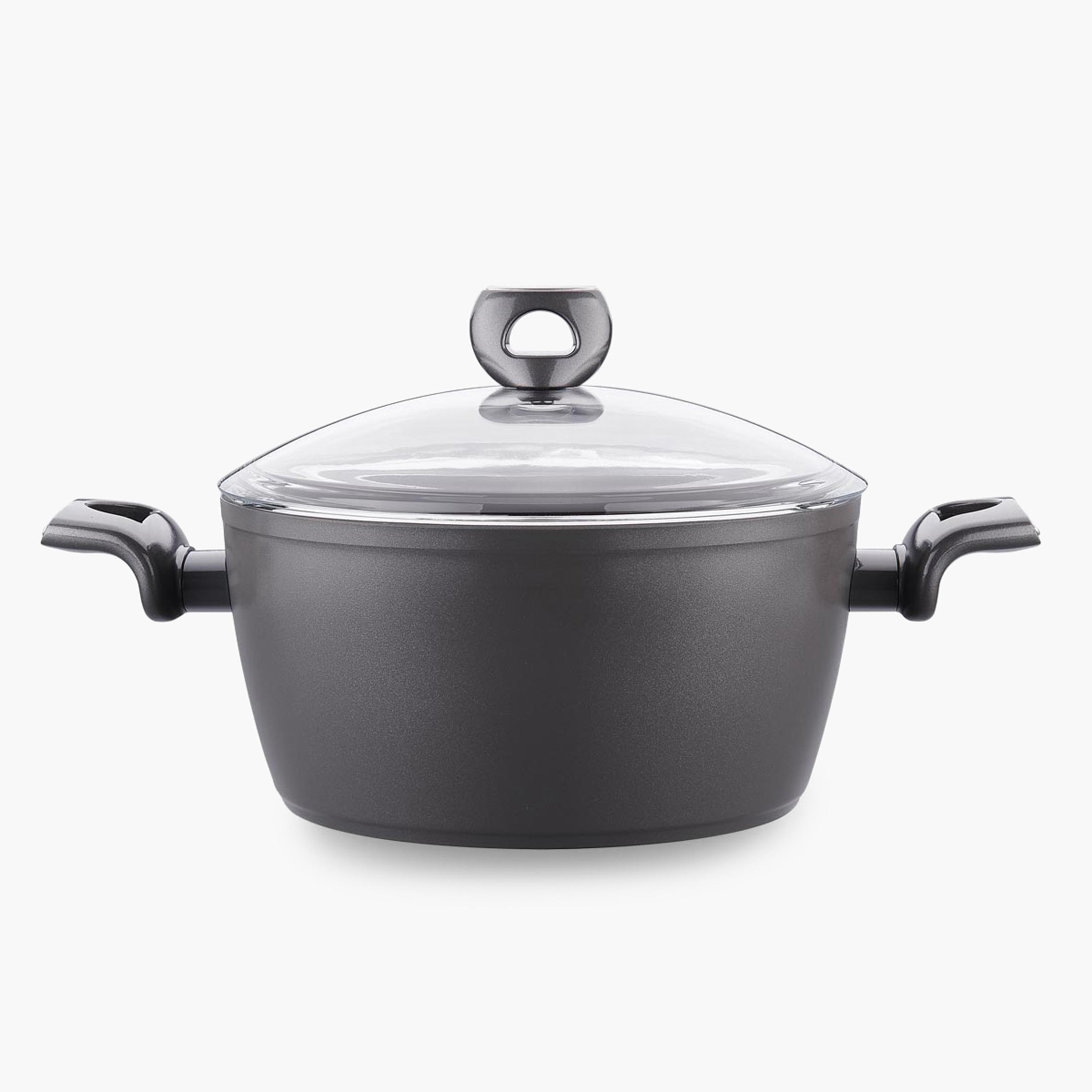 Nora Ceramic Non-Stick Casserole with Lid - 4.6 L-household-kitchen-cookware-potsandpans-image-2