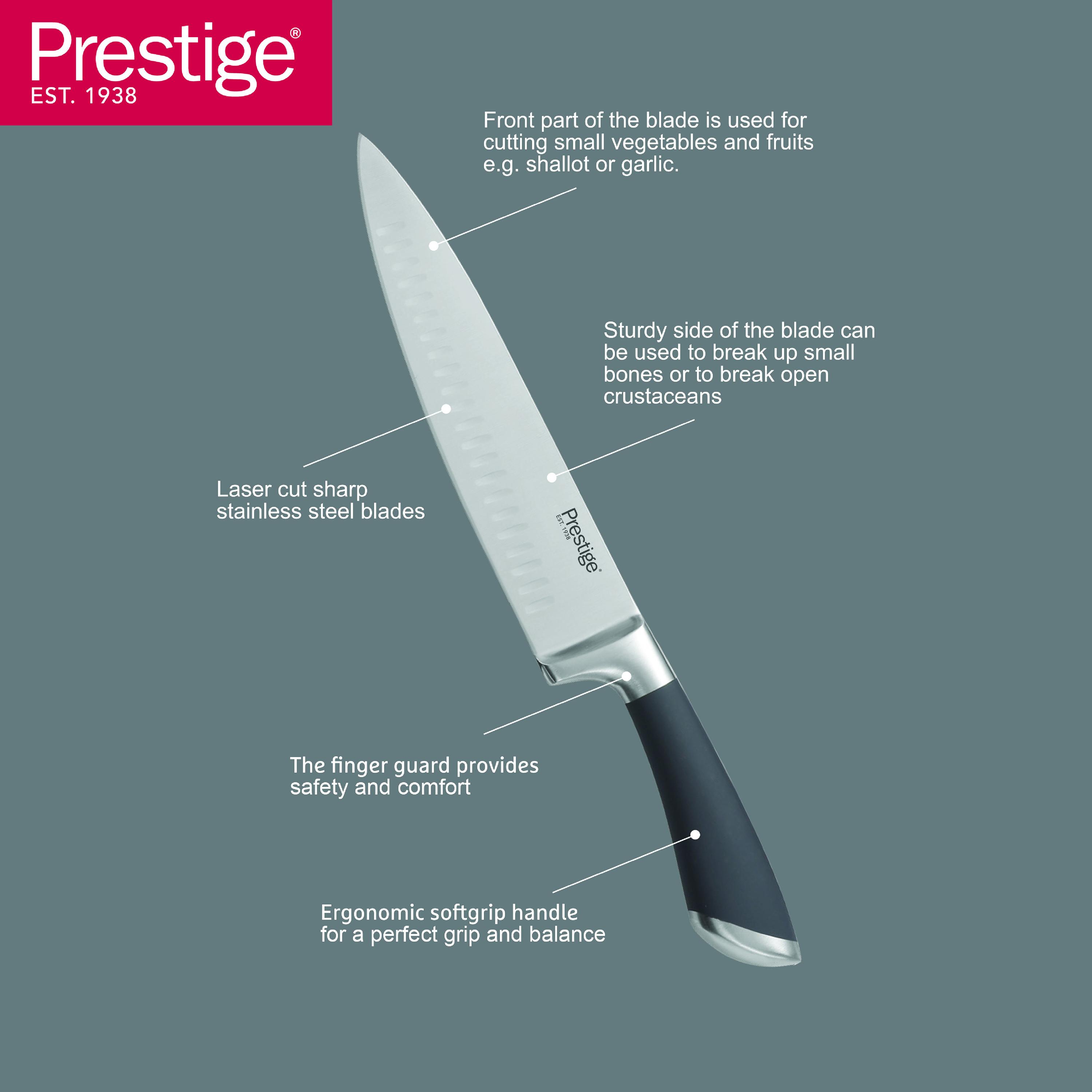 طقم سكاكين بشفرة ستانلس ستيل مع حامل 8 قطع من برستيج-household-kitchen-kitchentoolsandutensils-knives-image-3