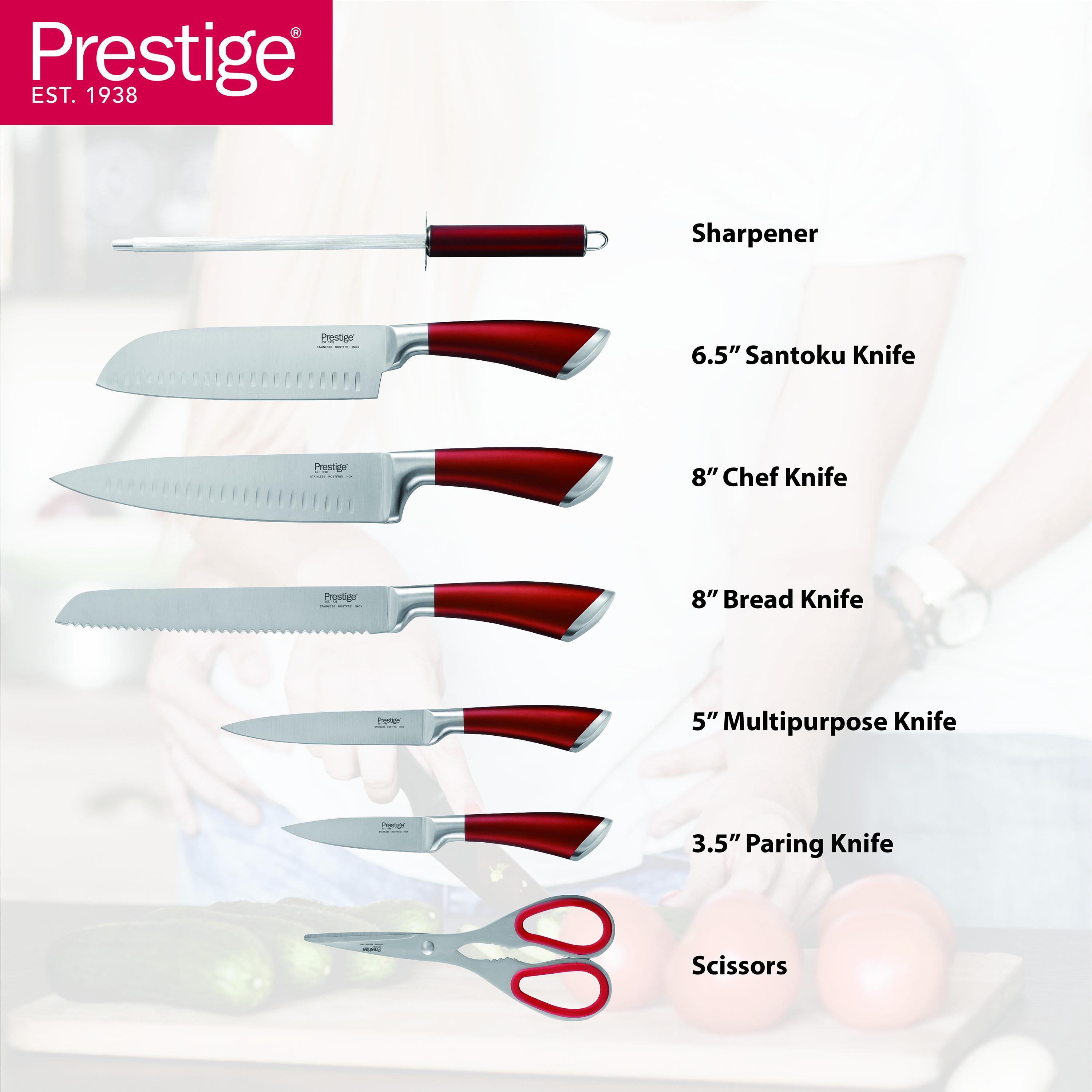 Stainless Steel 8-Piece Knife Set with Stand-household-kitchen-kitchentoolsandutensils-knives-image-2