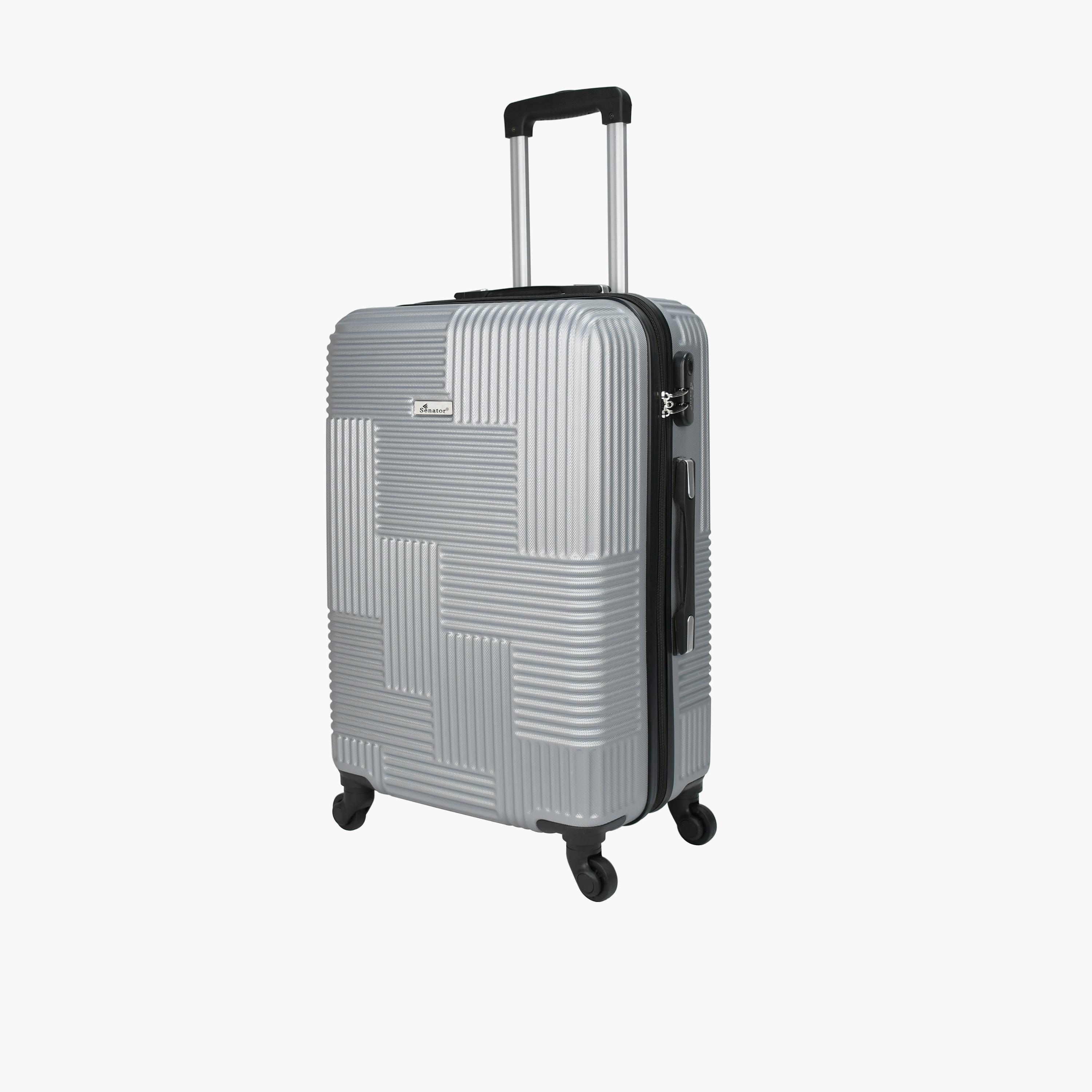 Senator 63 CM Medium Check-in ABS Hard Sided 4-Wheeler Spinner Trolley Bag with Built-in Combination lock-travel-luggagesandbags-luggage-image-1