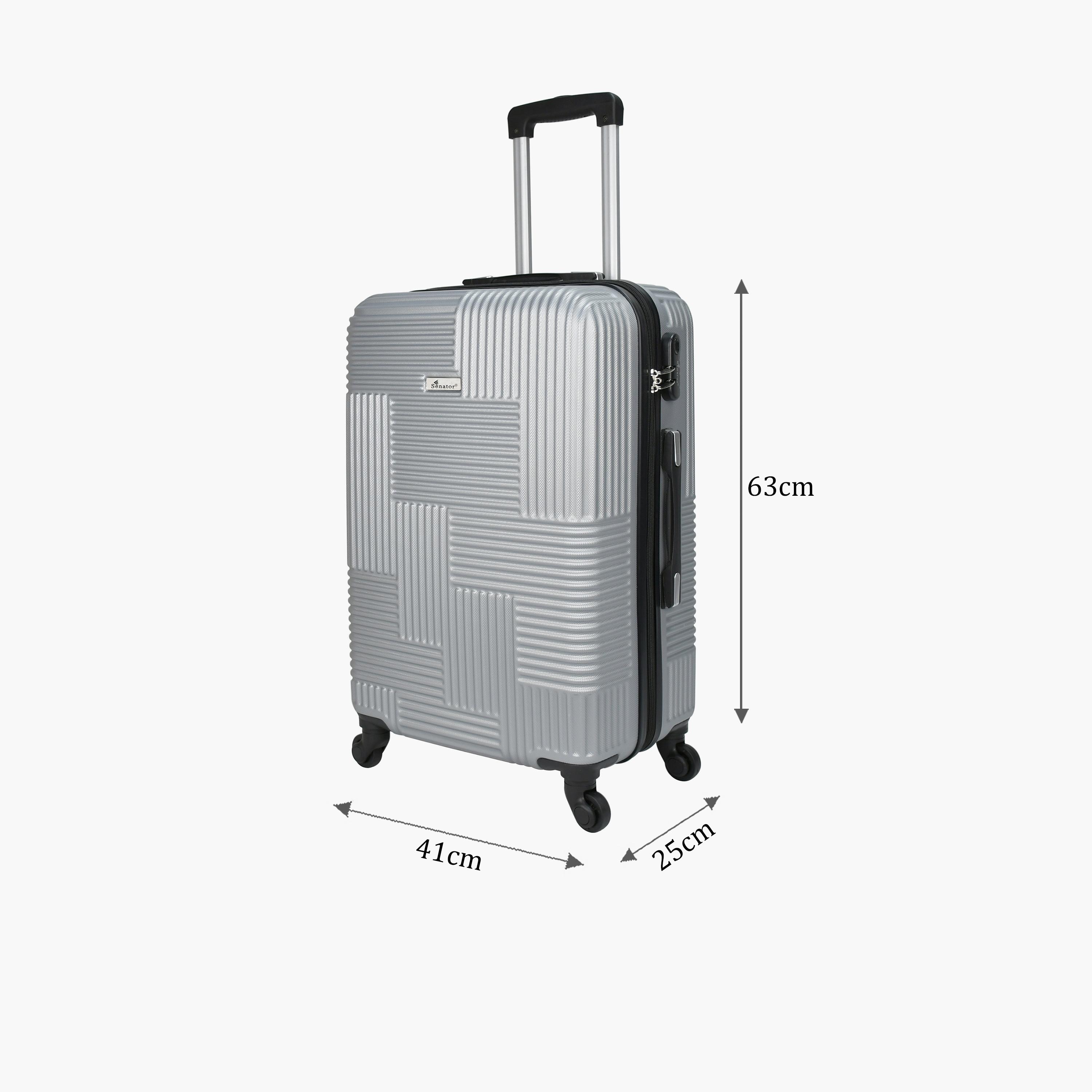 Senator 63 CM Medium Check-in ABS Hard Sided 4-Wheeler Spinner Trolley Bag with Built-in Combination lock-travel-luggagesandbags-luggage-image-2