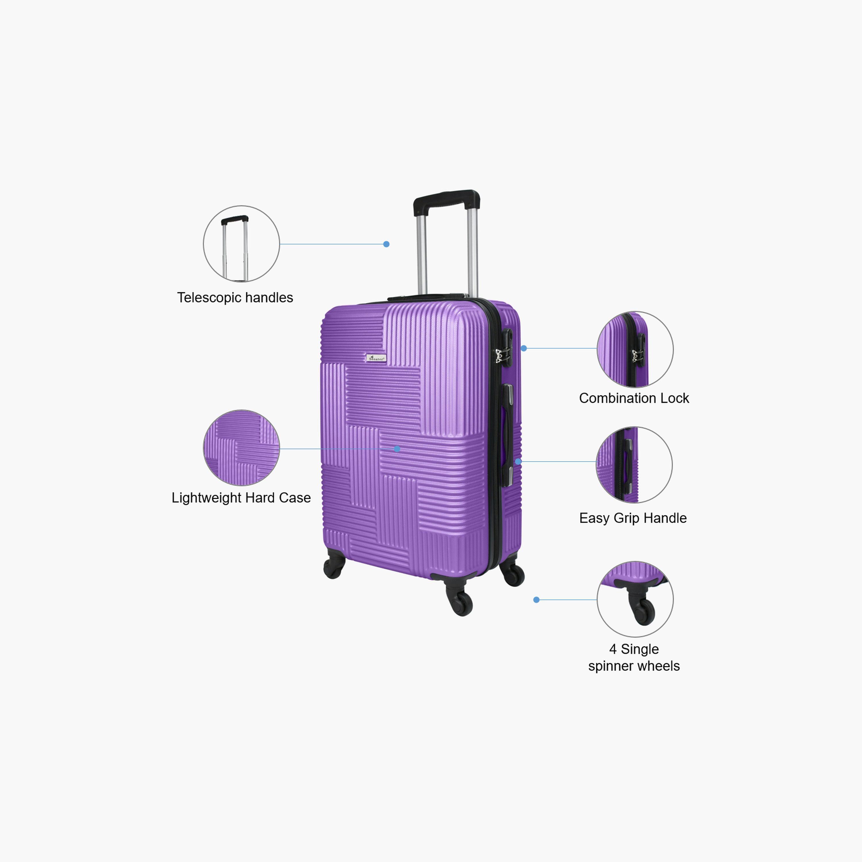 سيناتور-  شنطة بأربع عجلات  دوارة حجم متوسط الحجم 63 سم من مادة ABS بجوانب صلبة مع قفل مدمج-travel-luggagesandbags-luggage-image-3