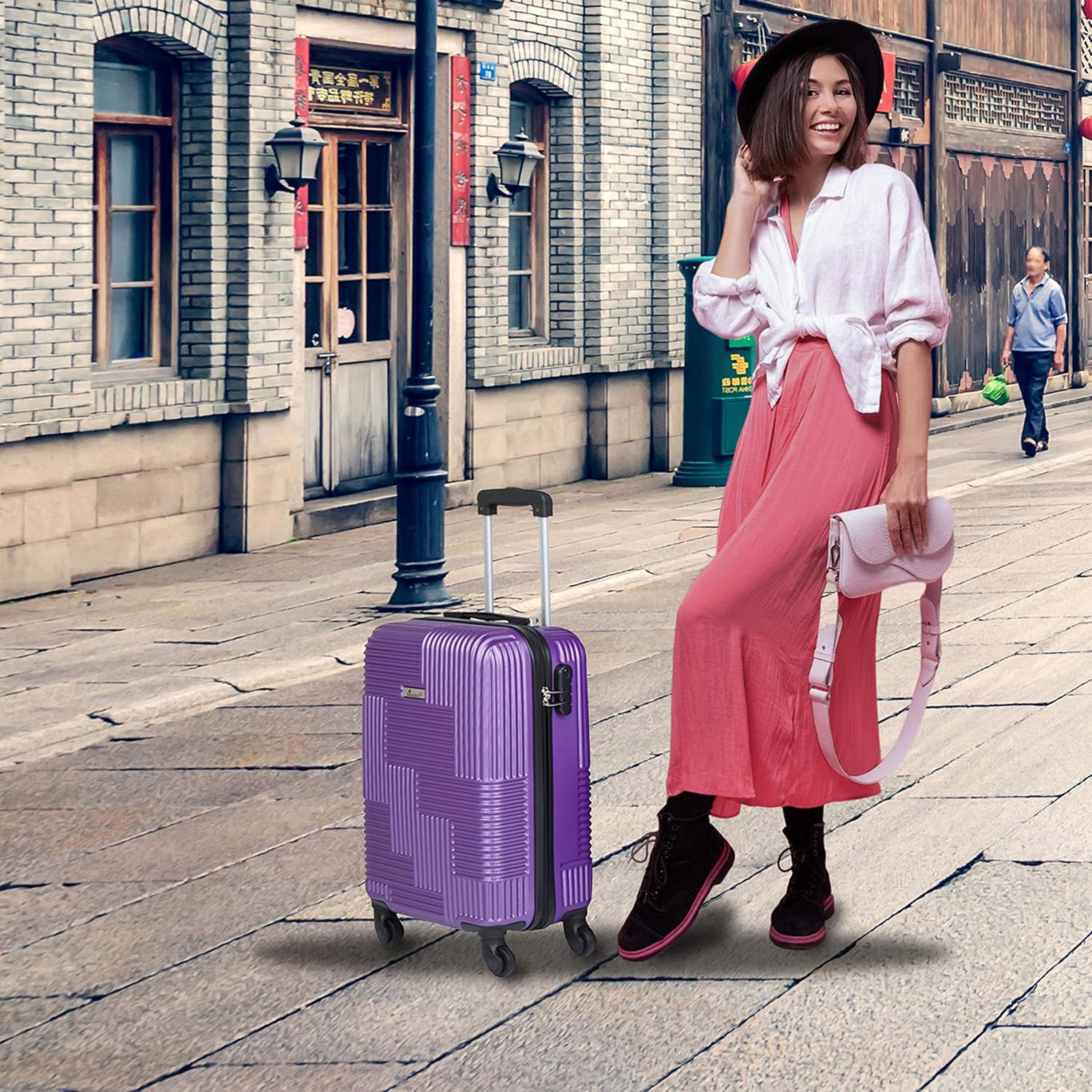 سيناتور-  شنطة بأربع عجلات  دوارة حجم متوسط الحجم 63 سم من مادة ABS بجوانب صلبة مع قفل مدمج-travel-luggagesandbags-luggage-image-9