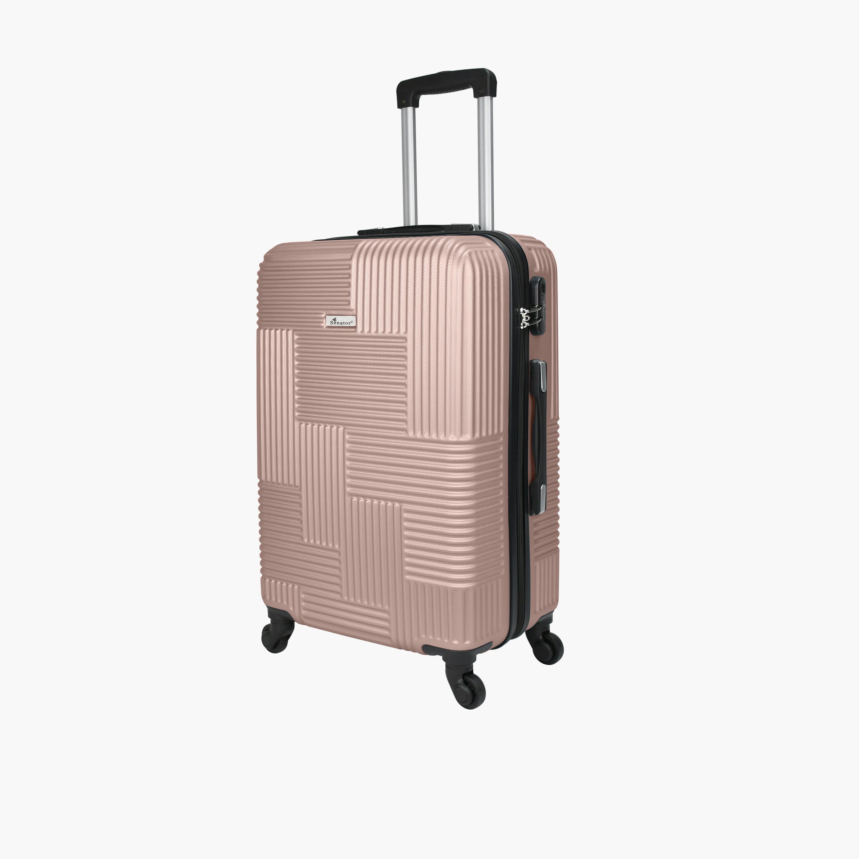 Senator 72 CM Large Check-in ABS Hard Sided 4-Wheeler Spinner Trolley Bag with Built-in Combination lock-travel-luggagesandbags-luggage-image-1