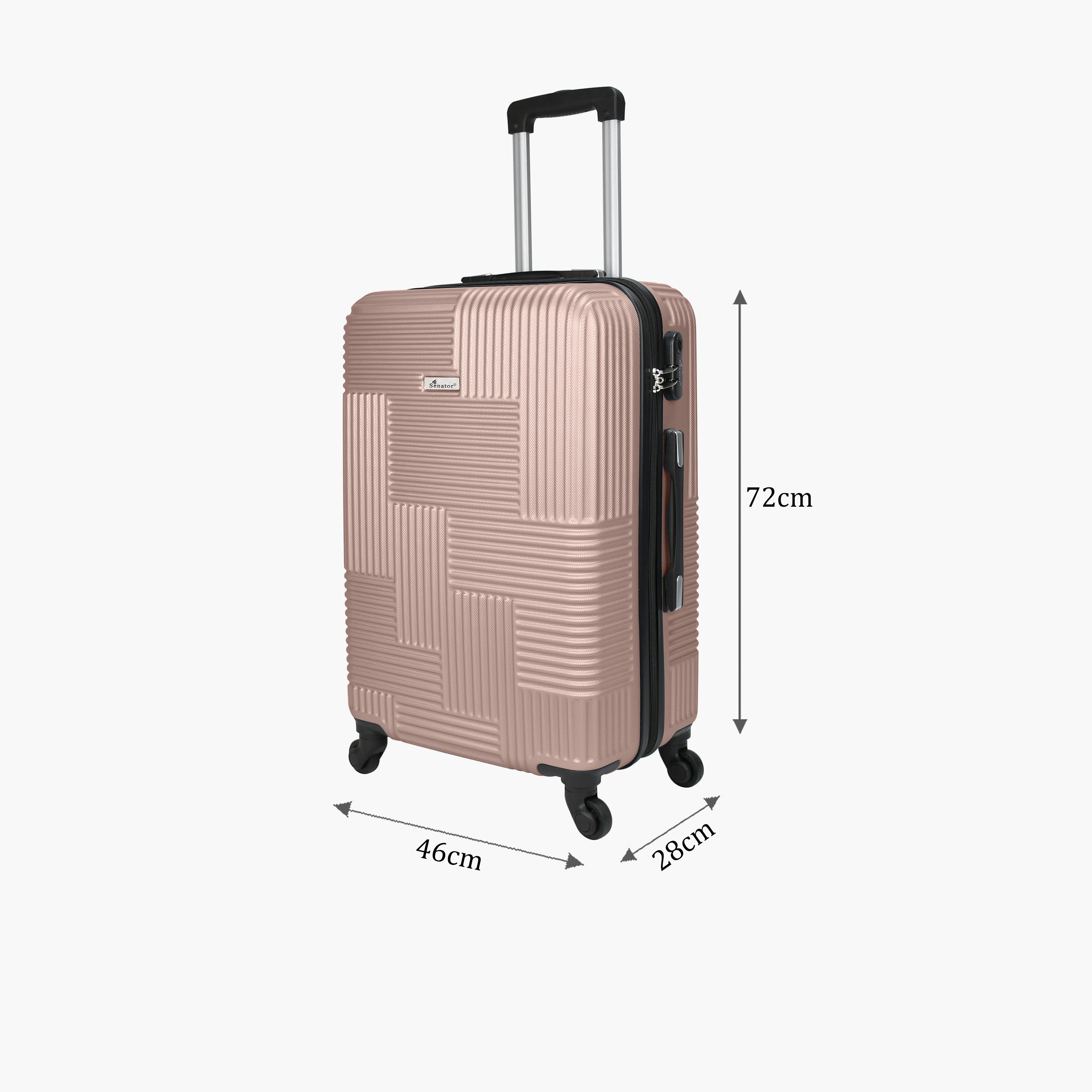 Senator 72 CM Large Check-in ABS Hard Sided 4-Wheeler Spinner Trolley Bag with Built-in Combination lock-travel-luggagesandbags-luggage-image-2