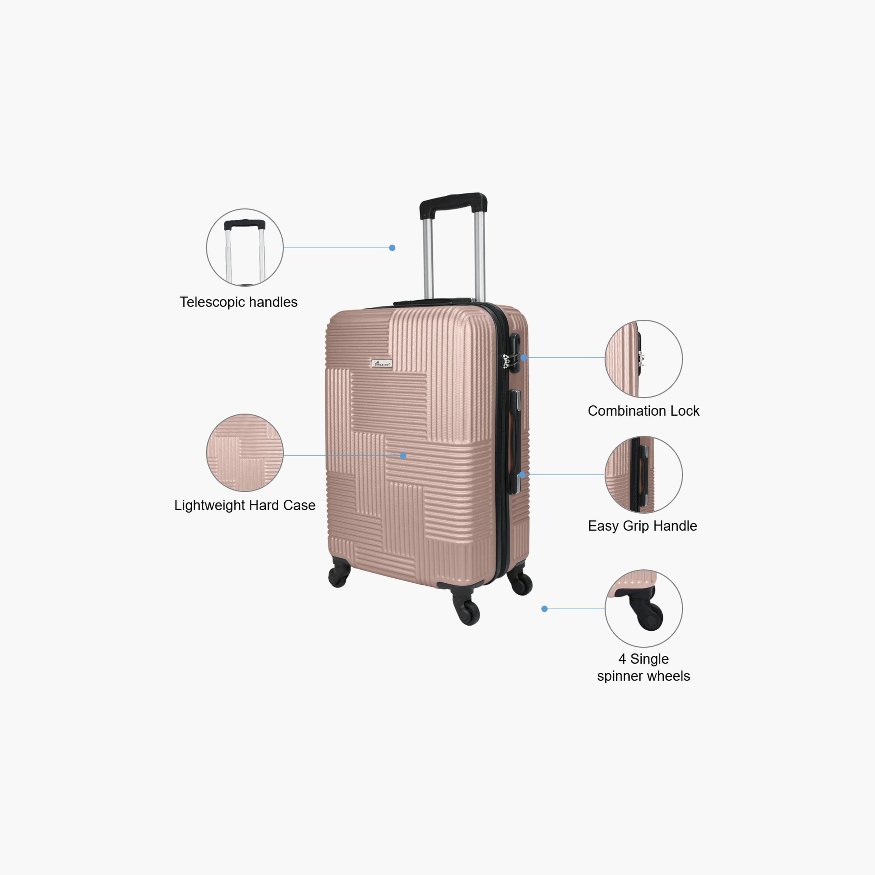 Senator 72 CM Large Check-in ABS Hard Sided 4-Wheeler Spinner Trolley Bag with Built-in Combination lock-travel-luggagesandbags-luggage-image-3